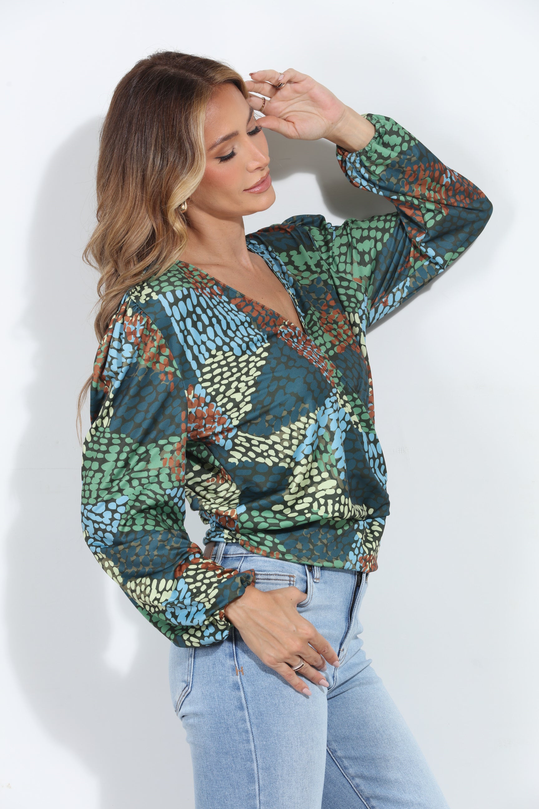 Ines Stretch Long Sleeve Top