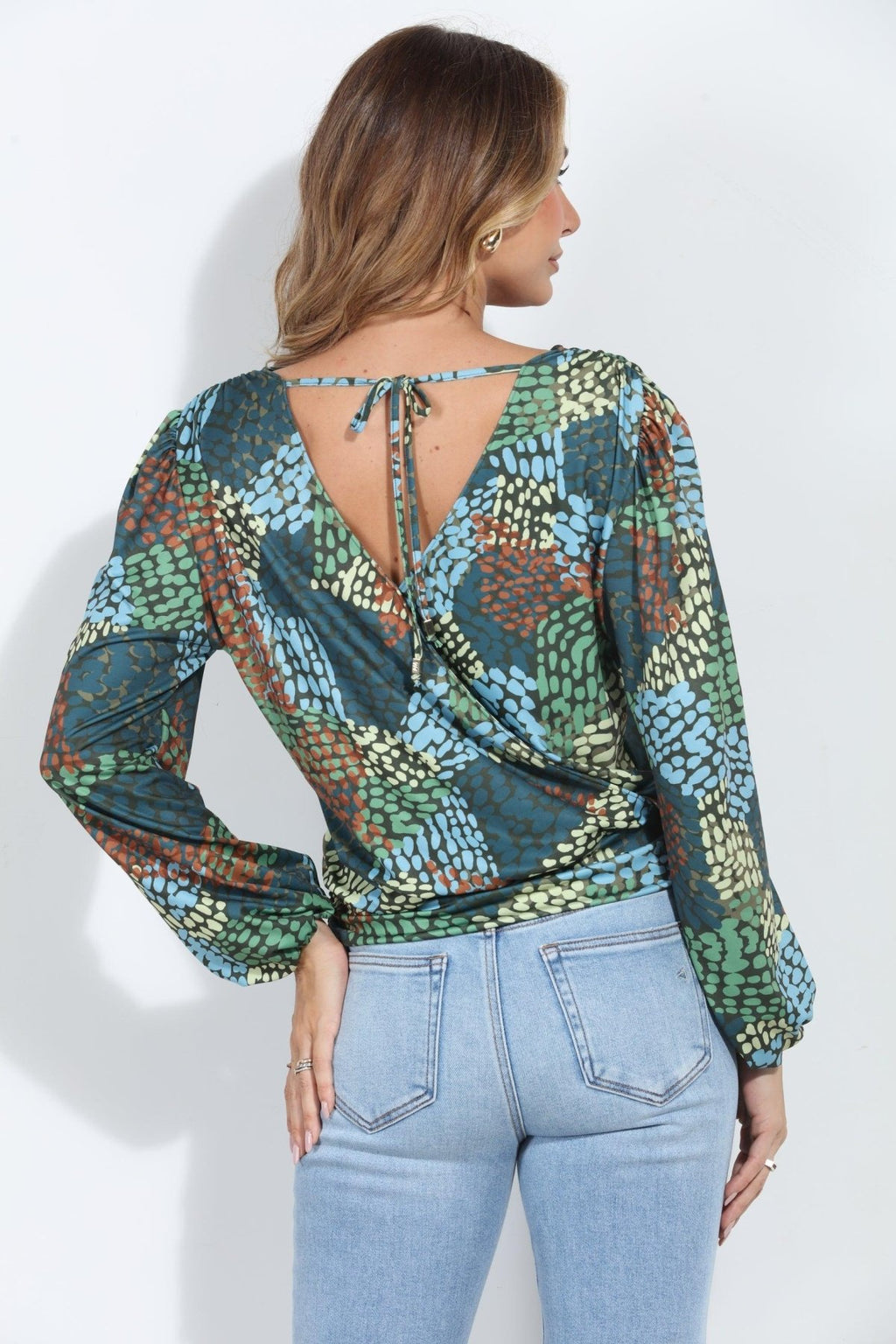 Ines Stretch Long Sleeve Top-FINAL SALE