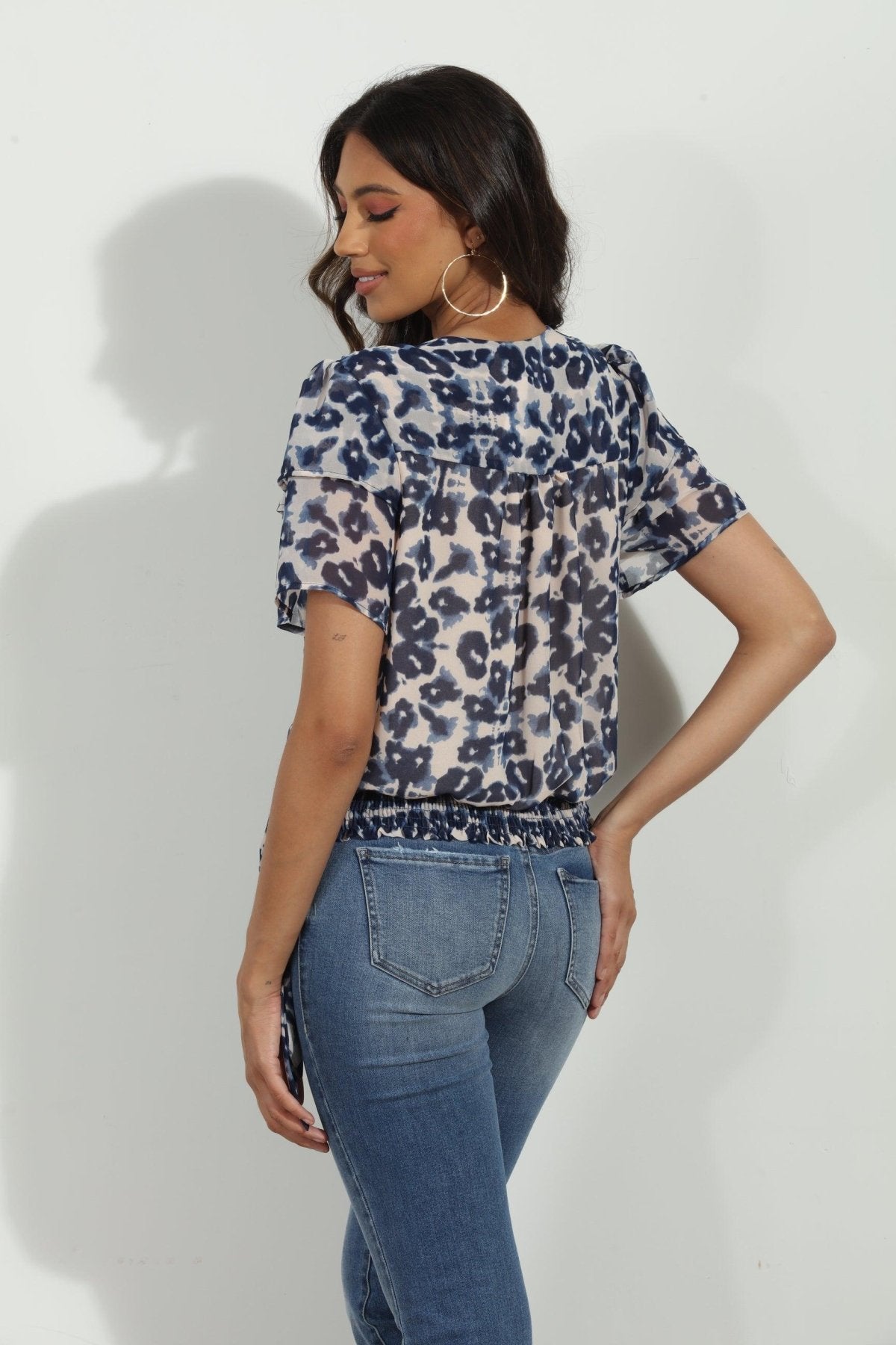 Elmore Short Sleeve Wrap Blouse-FINAL SALE