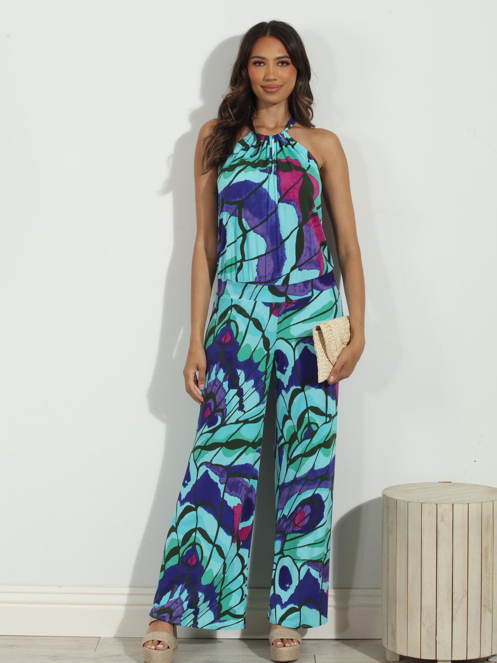 Lilah Stretch Halter Jumpsuit-FINAL SALE