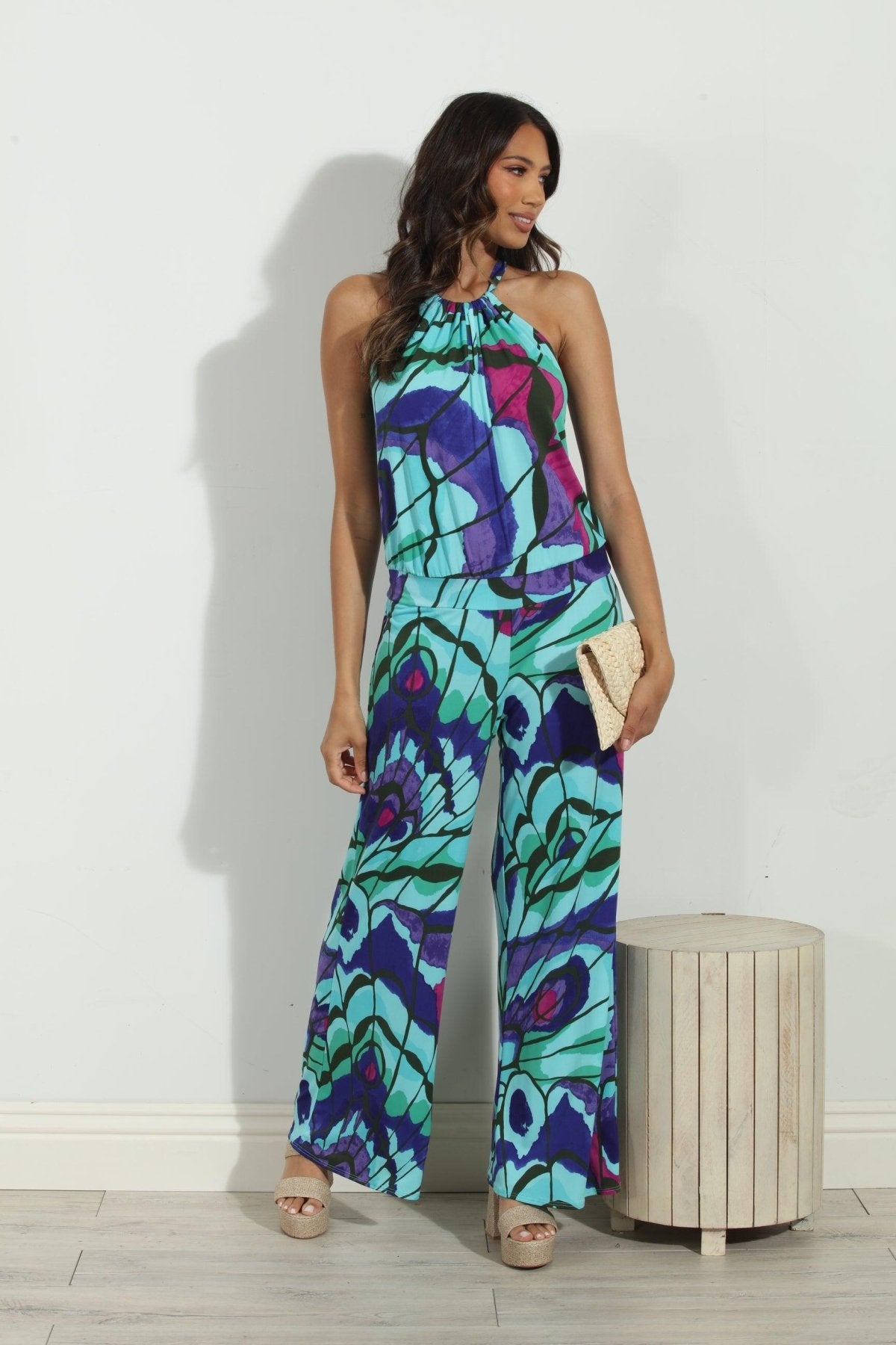 Lilah Stretch Halter Jumpsuit-FINAL SALE