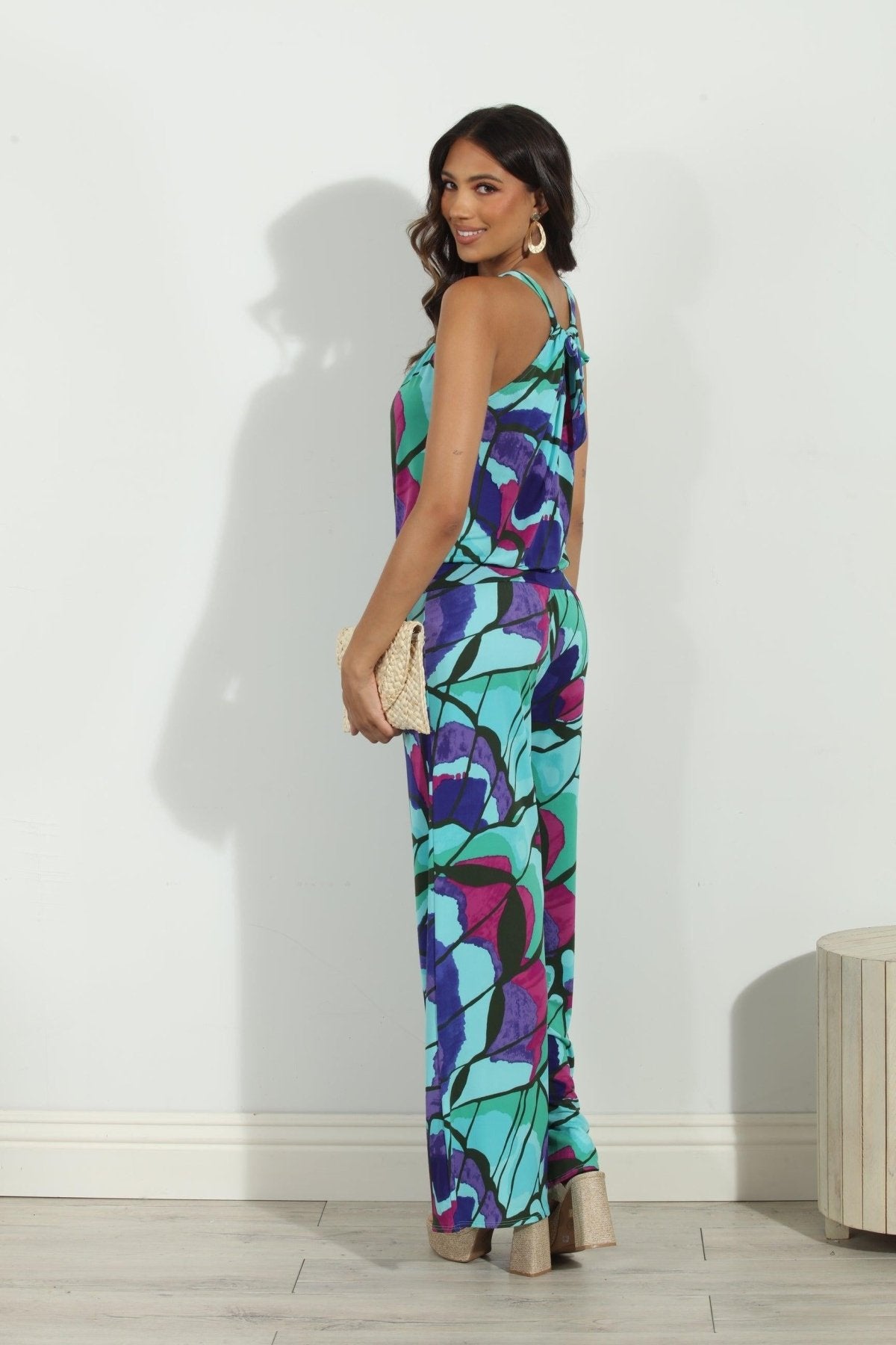 Lilah Stretch Halter Jumpsuit-FINAL SALE