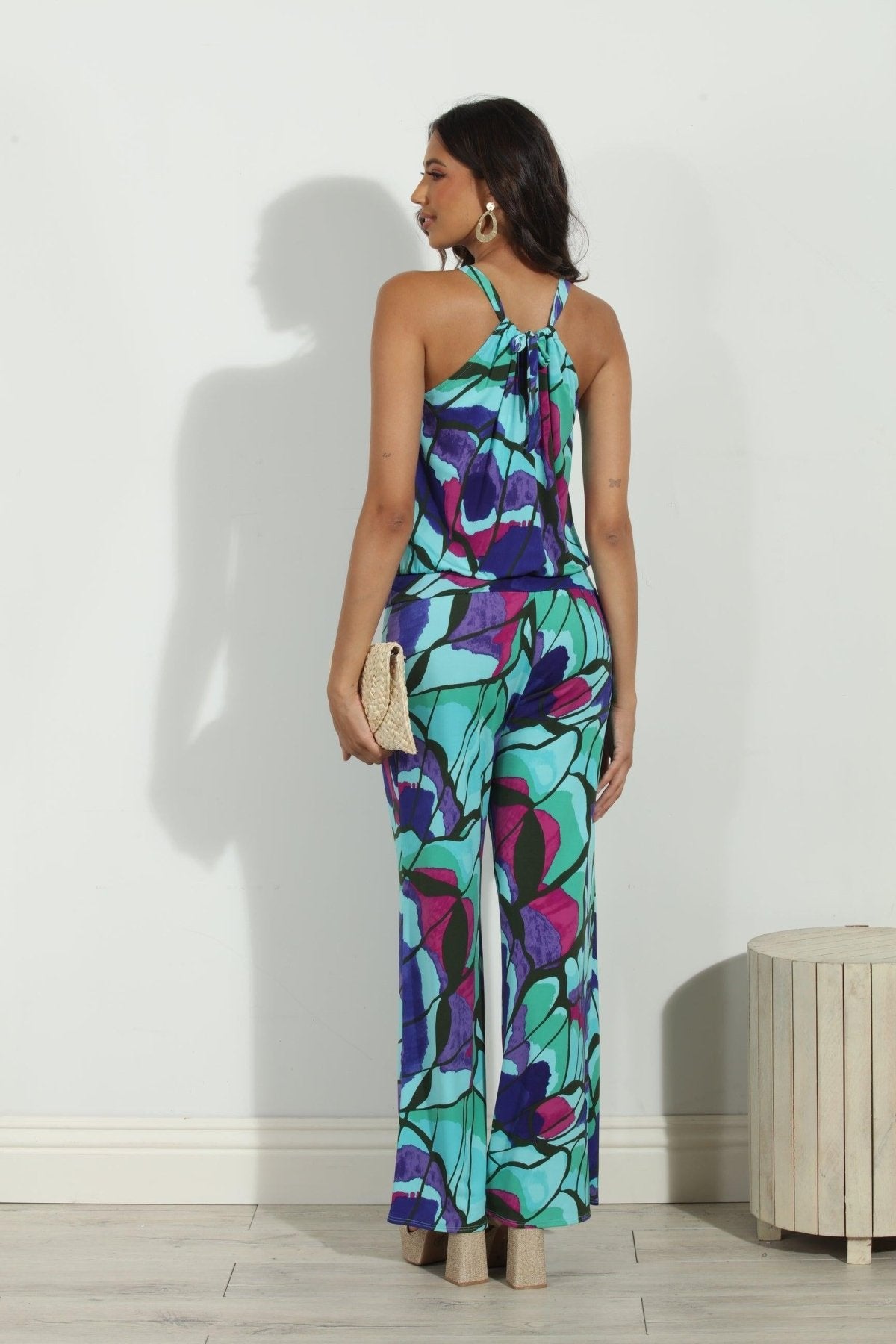 Lilah Stretch Halter Jumpsuit-FINAL SALE