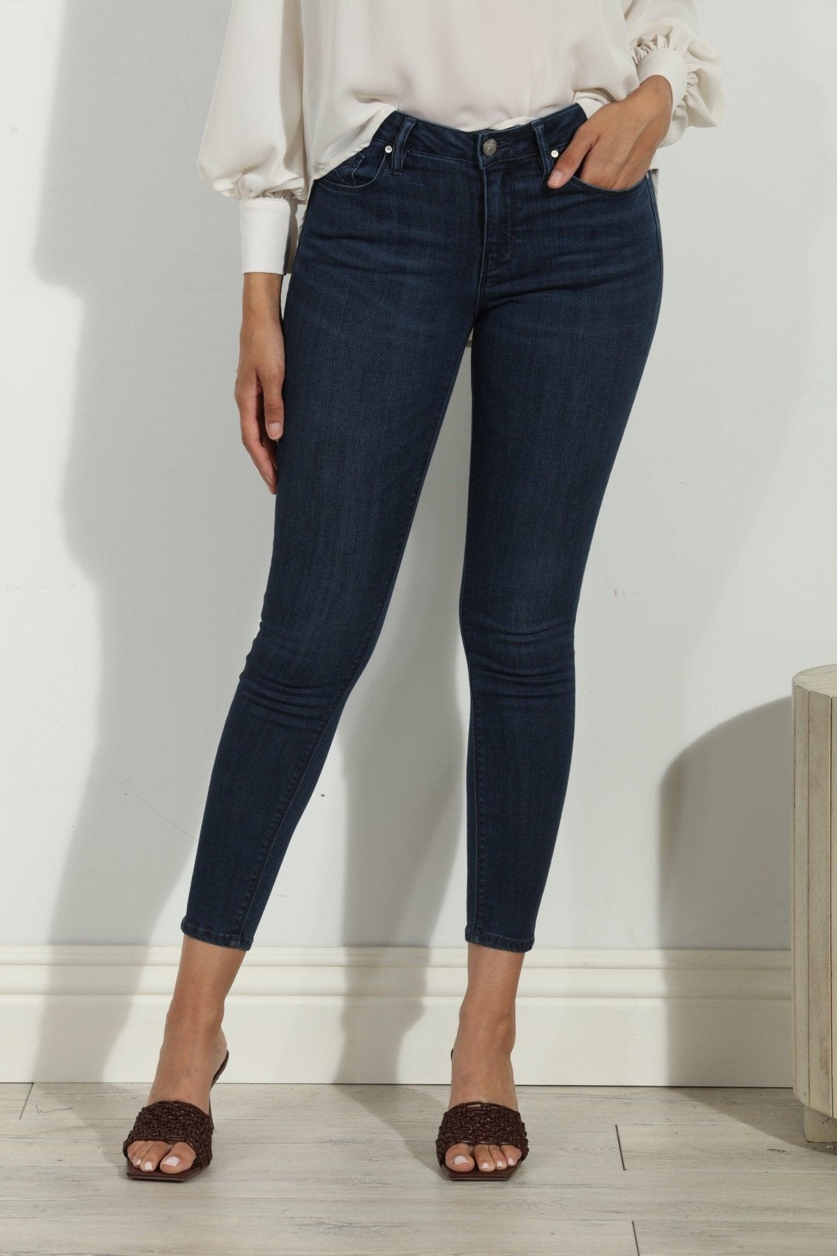 Unpublished Kora Mid Rise Skinny Jean-Dark Wash- FINAL SALE