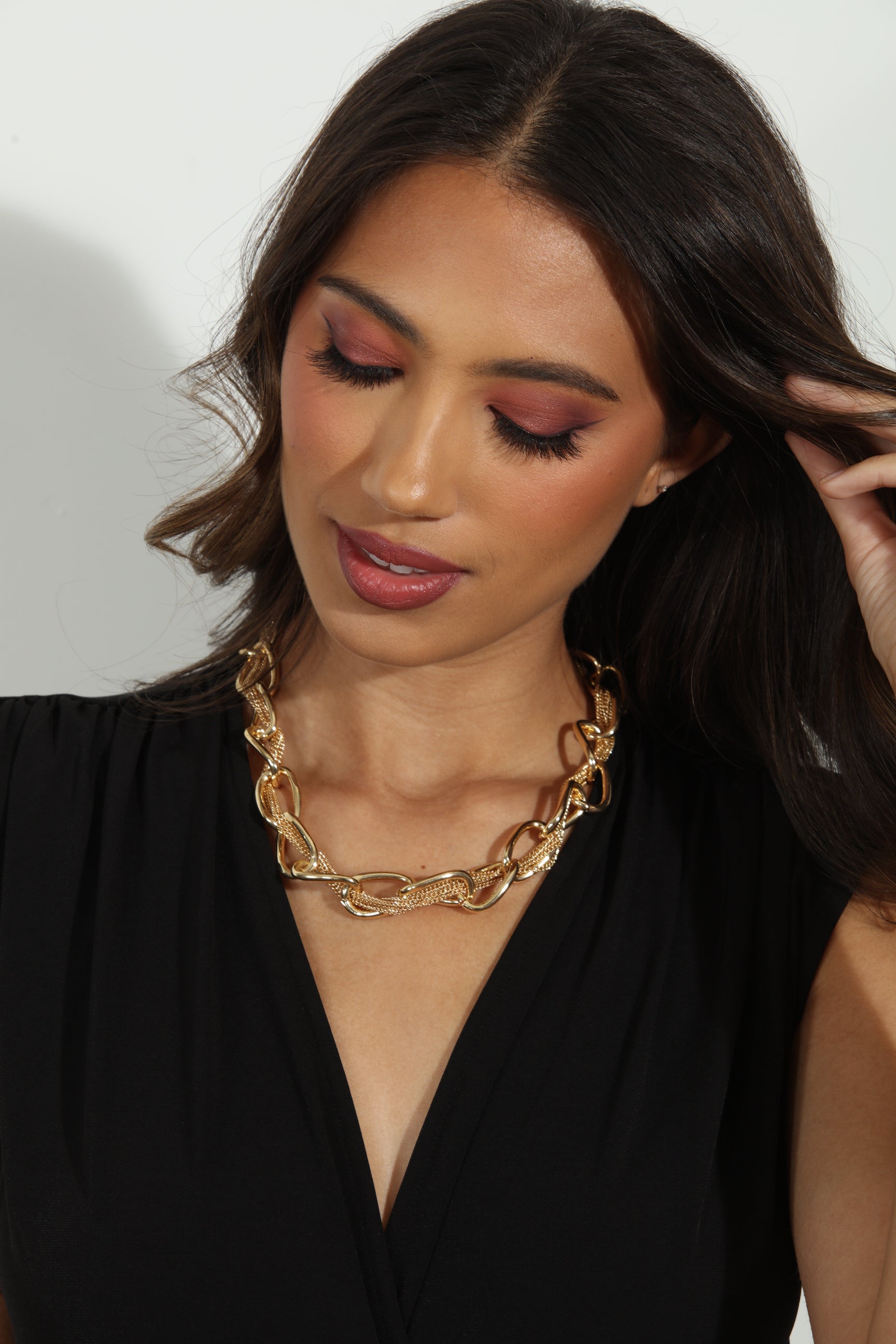 Oversized Gold Chunky Chain Necklace