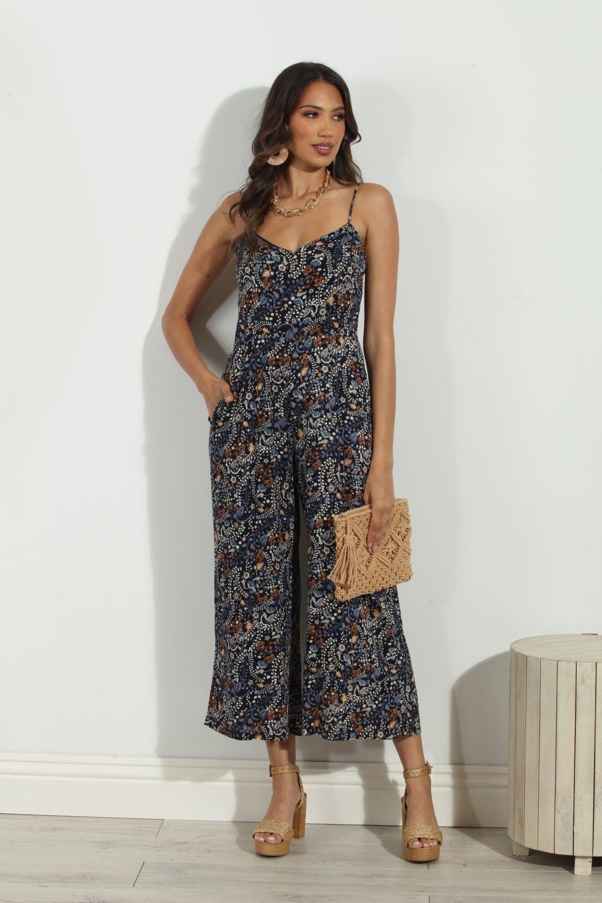 Elaine Rayon Jumpsuit- FINAL SALE