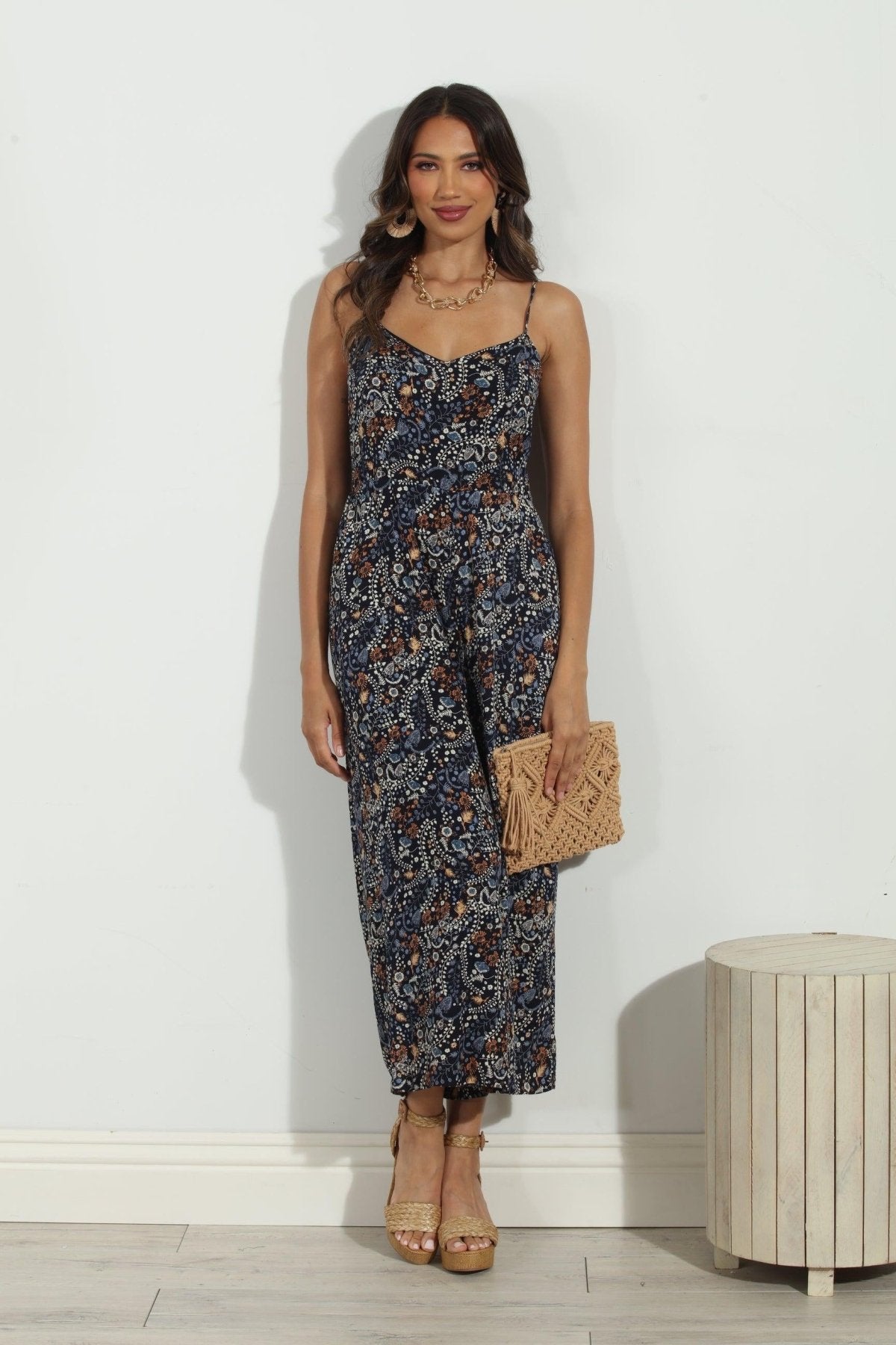 Elaine Rayon Jumpsuit- FINAL SALE