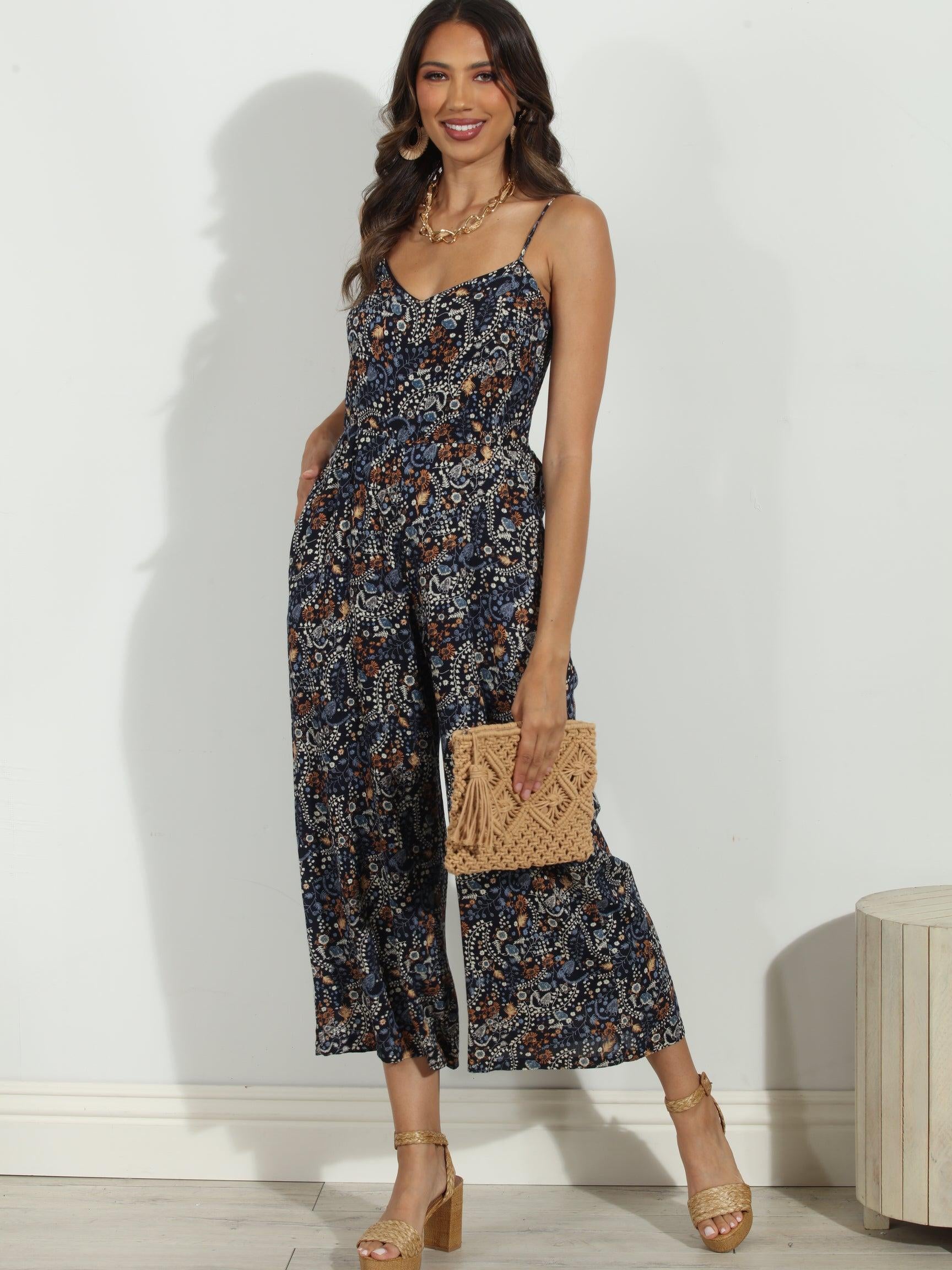 Elaine Rayon Jumpsuit- FINAL SALE