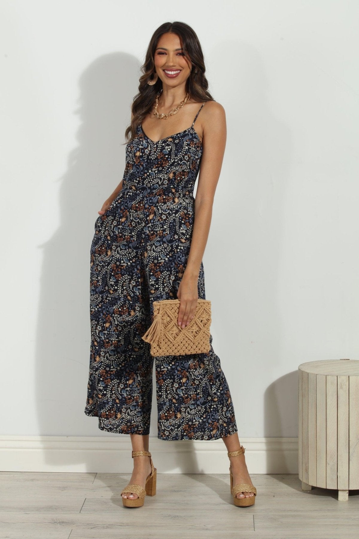 Elaine Rayon Jumpsuit- FINAL SALE