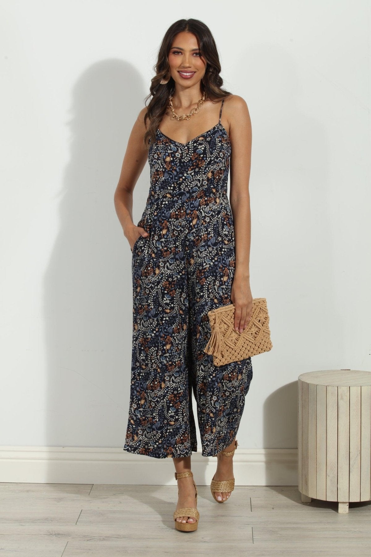 Elaine Rayon Jumpsuit- FINAL SALE