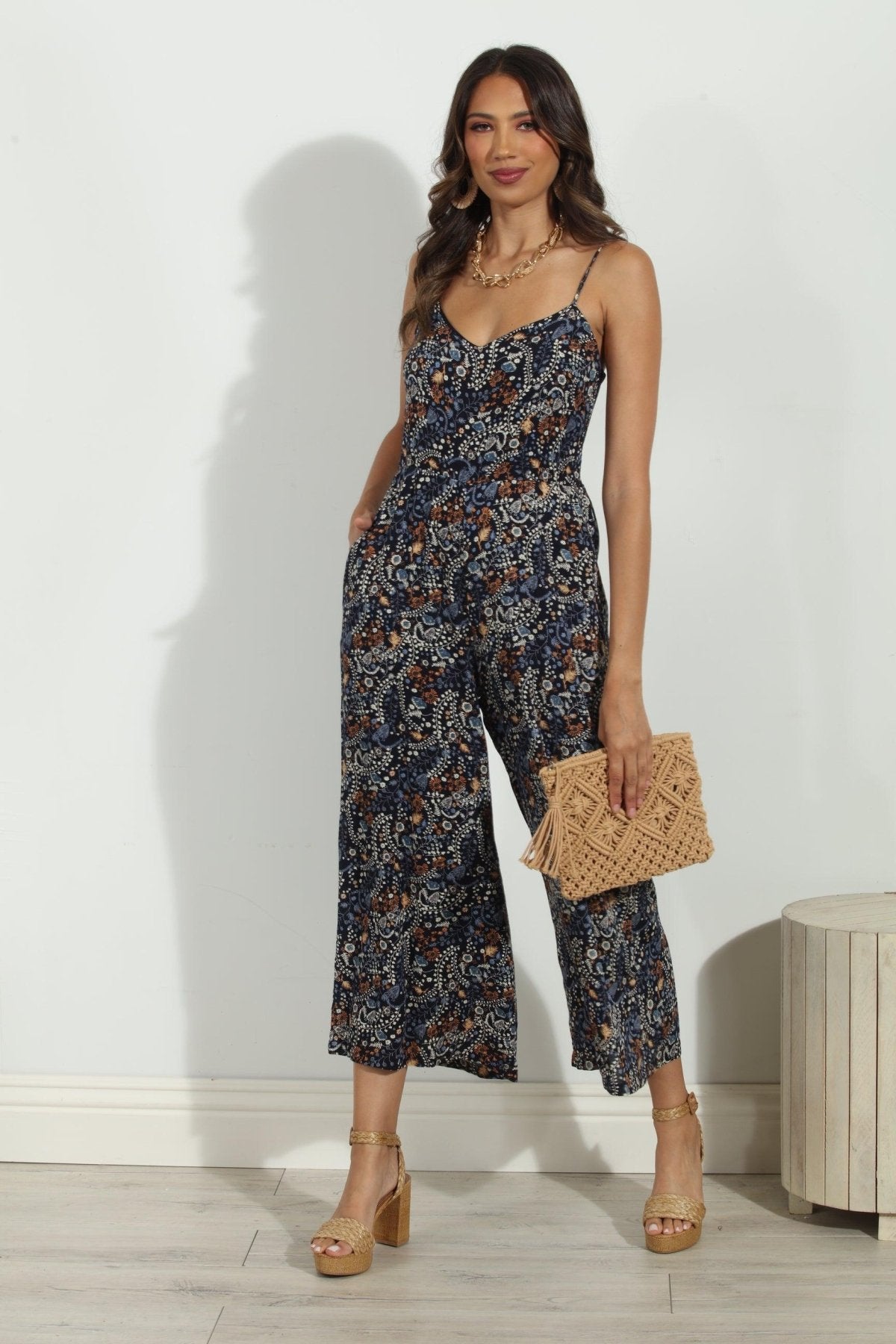 Elaine Rayon Jumpsuit- FINAL SALE