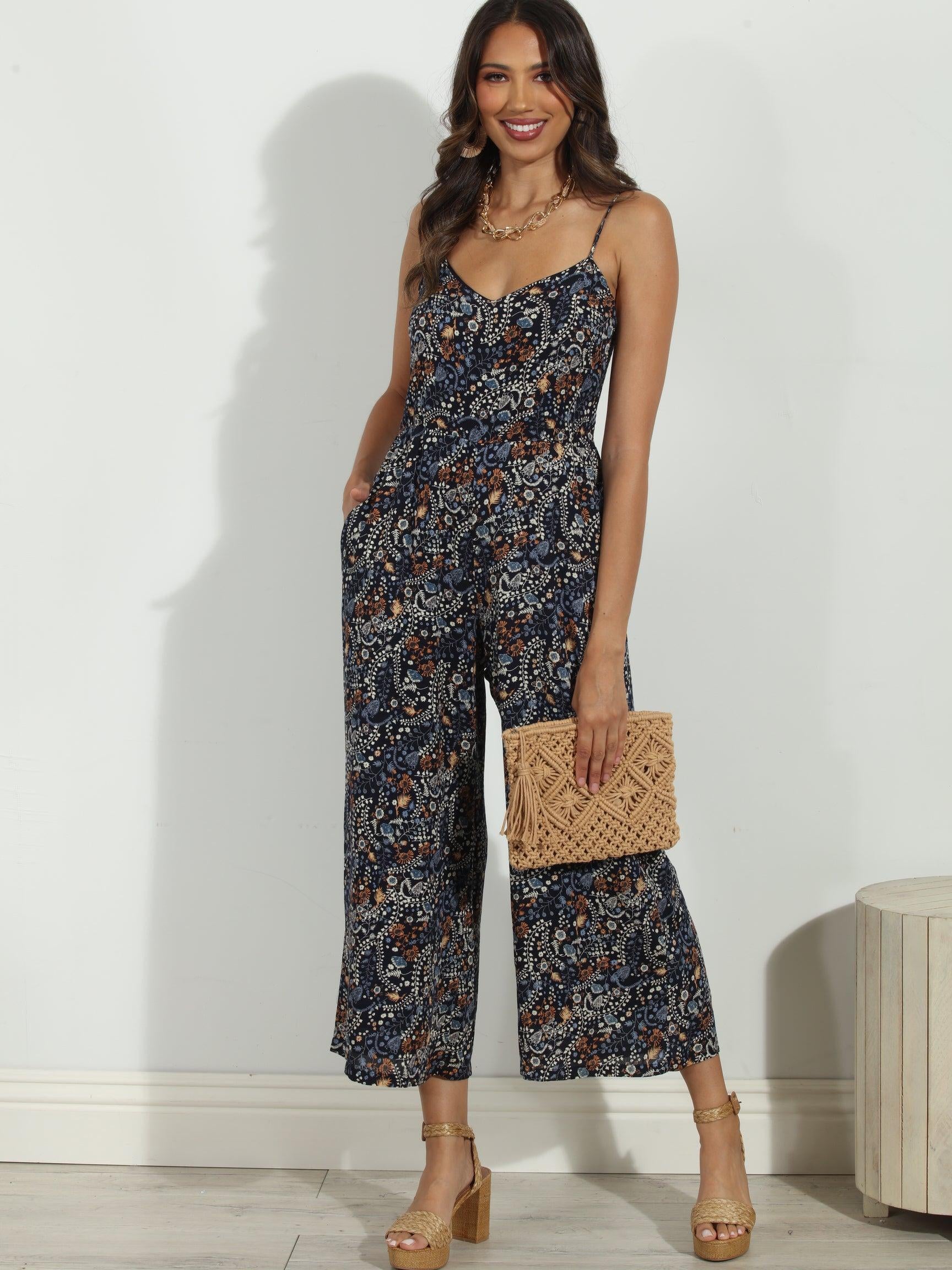 Elaine Rayon Jumpsuit- FINAL SALE