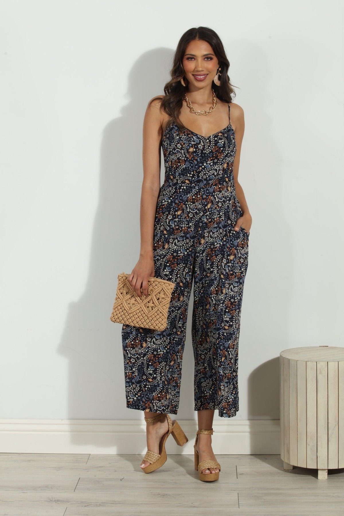 Elaine Rayon Jumpsuit- FINAL SALE