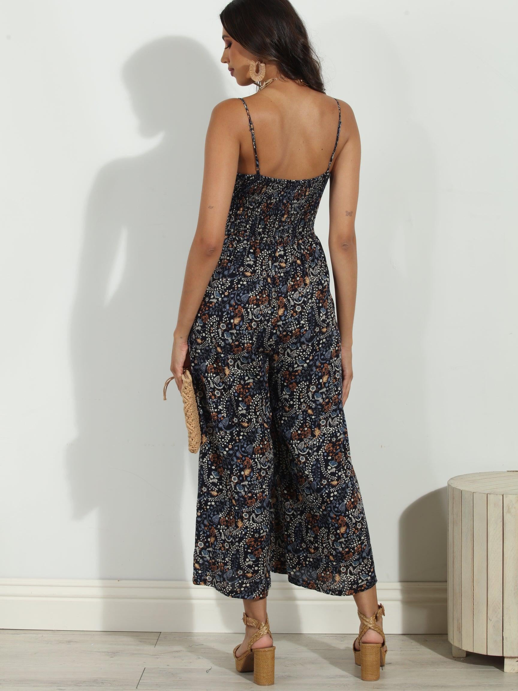 Elaine Rayon Jumpsuit- FINAL SALE