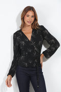Willow Stretch Wrap Long Sleeve Top