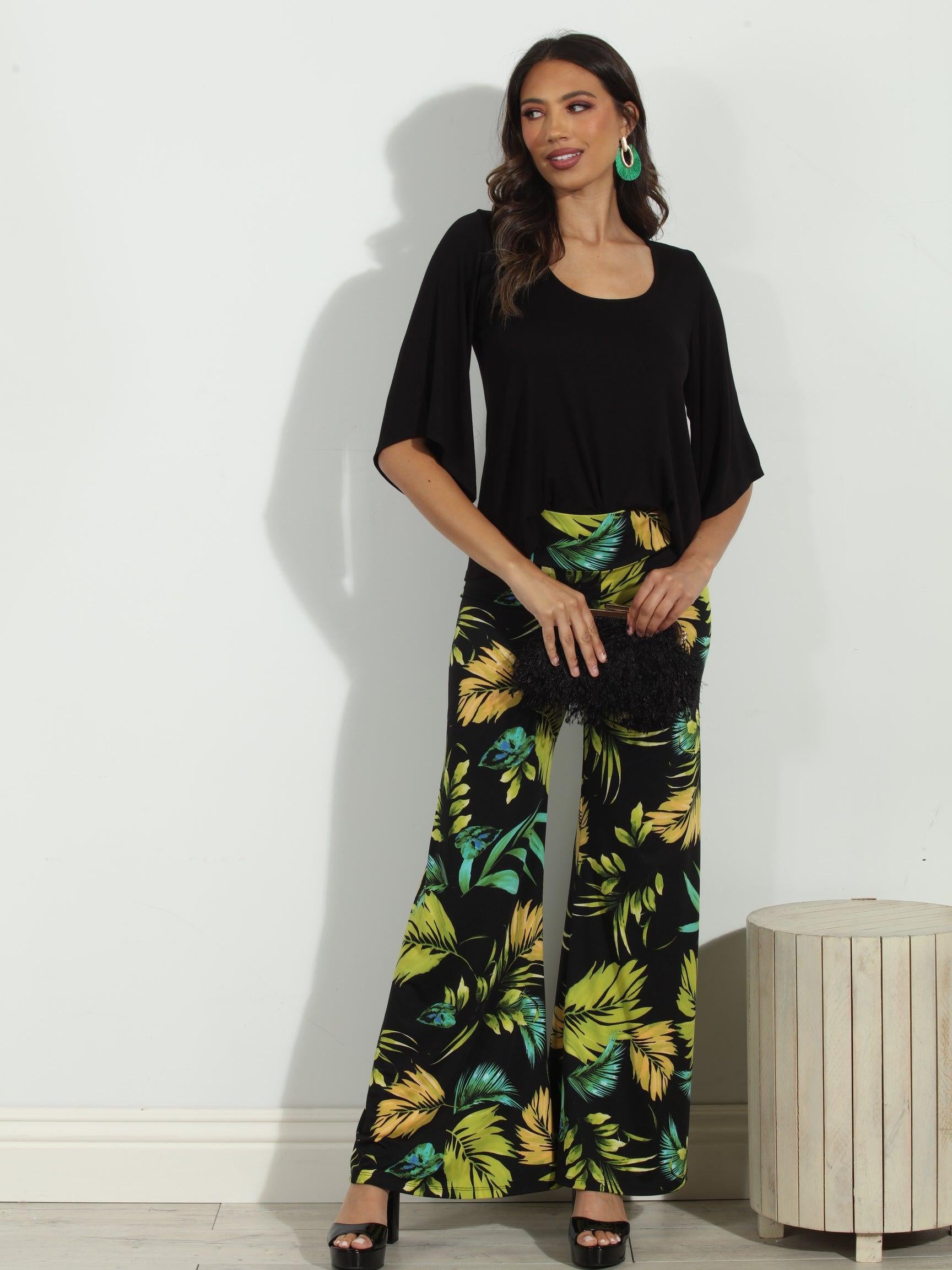 Black Jersey Bell Sleeve Top-BEST SELLER