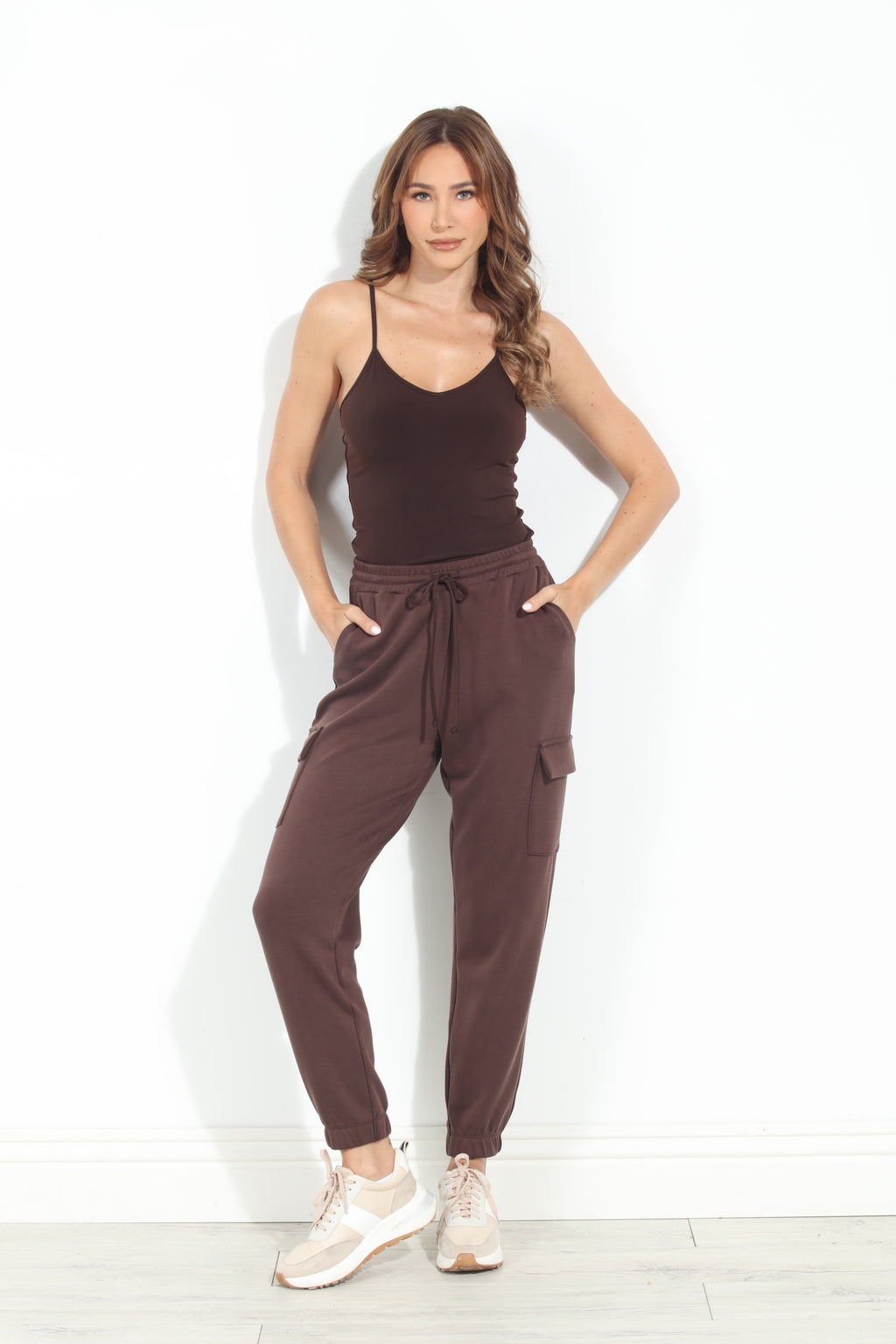 Chocolate ITY Stretch Lined Tank