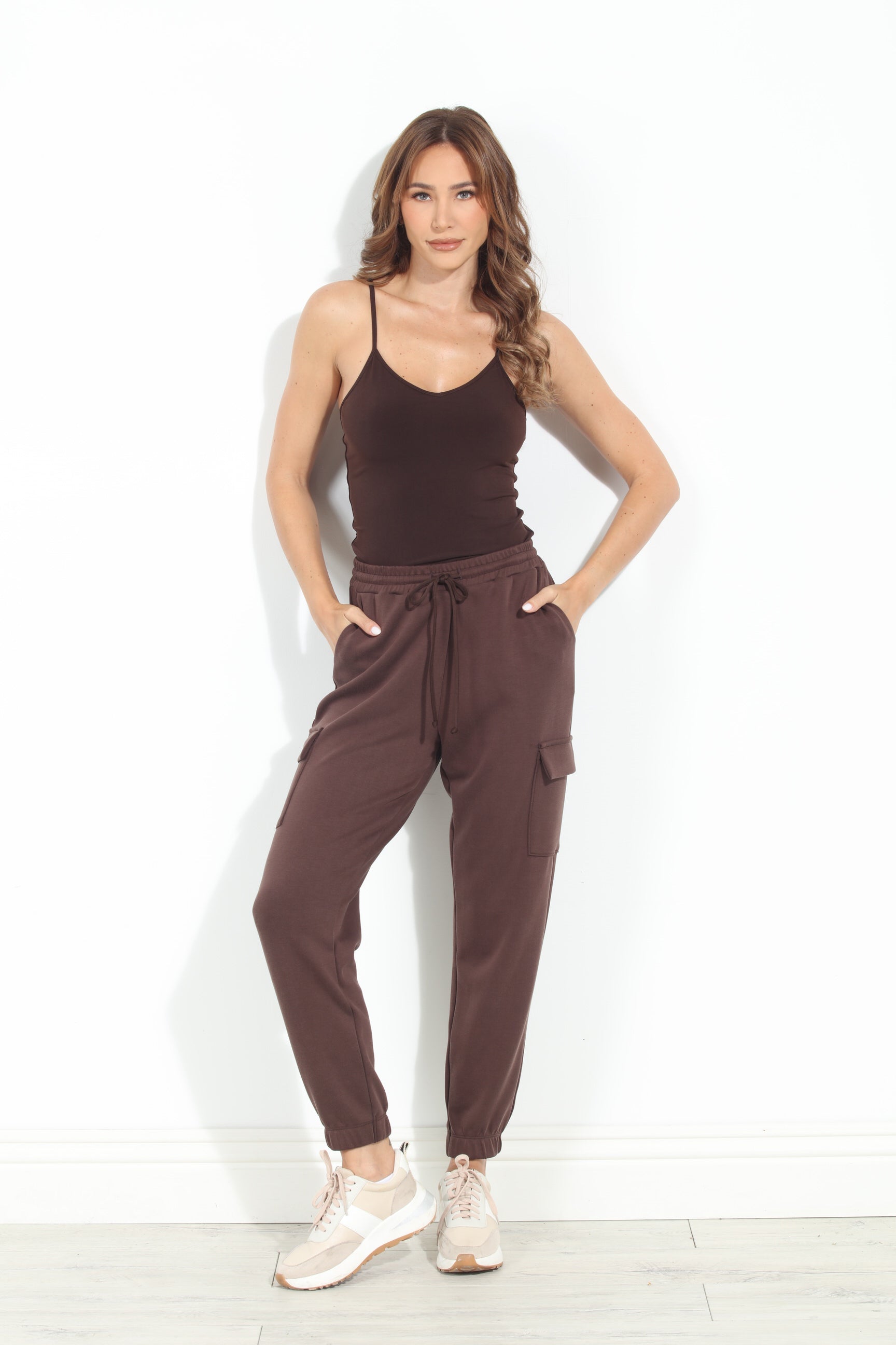 Chocolate ITY Stretch Lined Tank