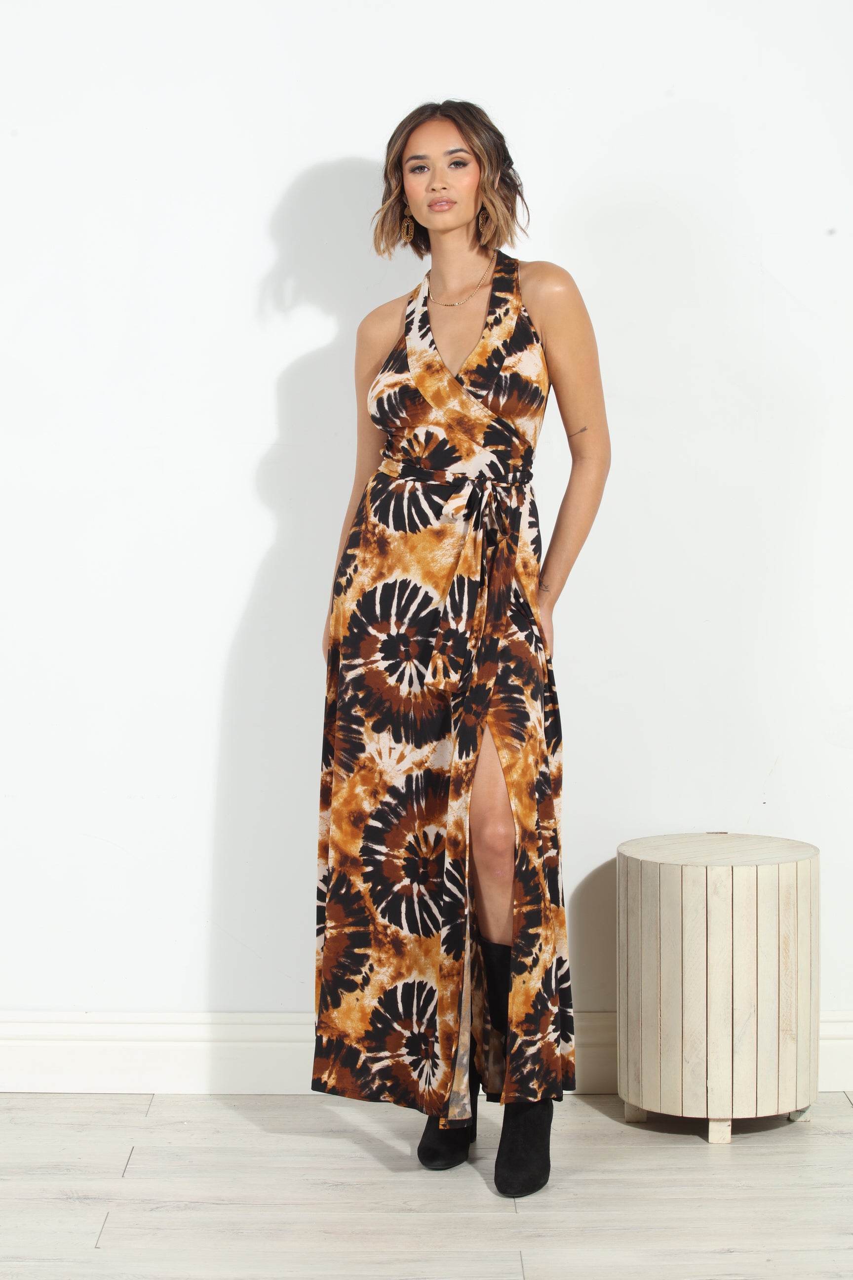 Dakar Wrap Maxi Dress-FINAL SALE