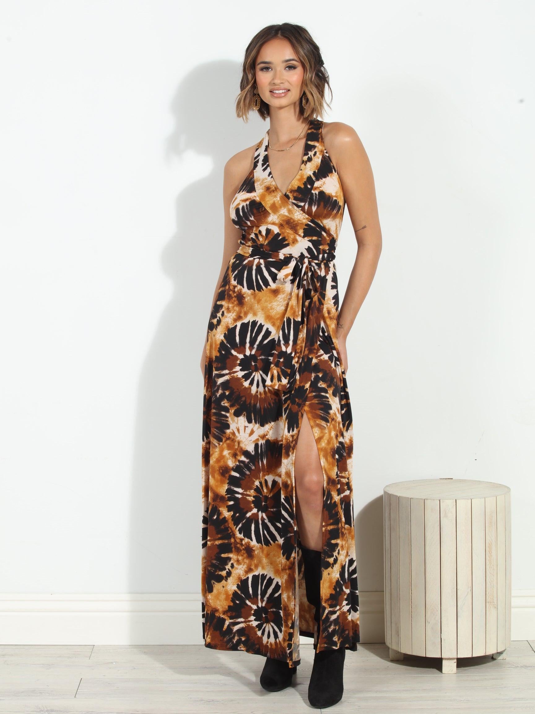 Dakar Wrap Maxi Dress-FINAL SALE