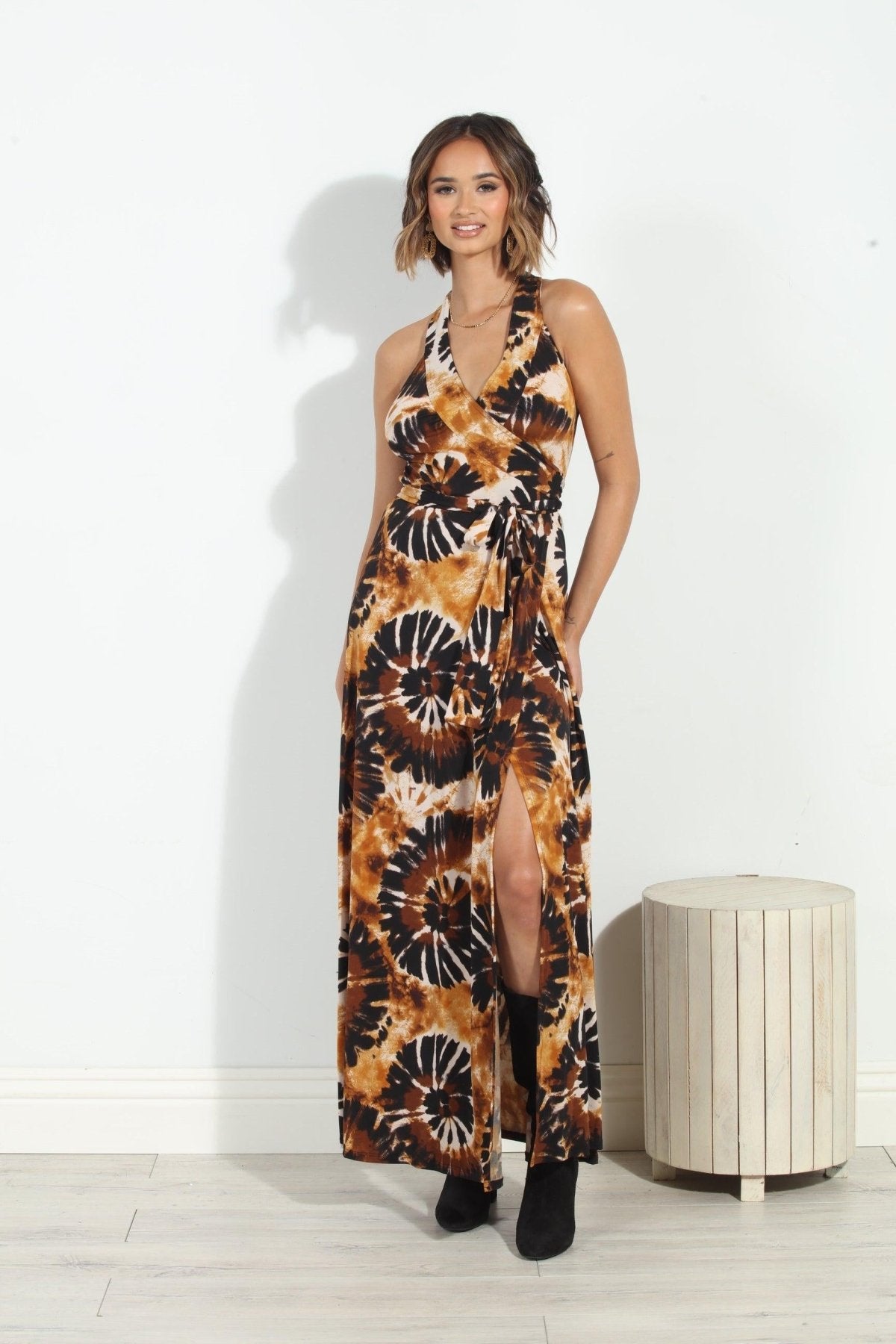 Dakar Wrap Maxi Dress-FINAL SALE