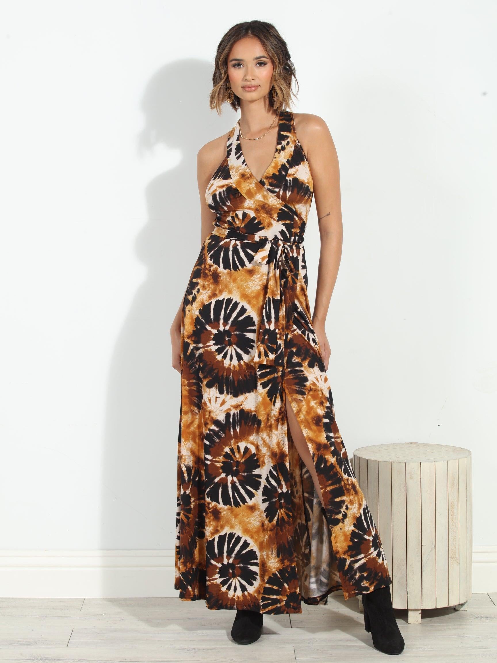 Dakar Wrap Maxi Dress-FINAL SALE