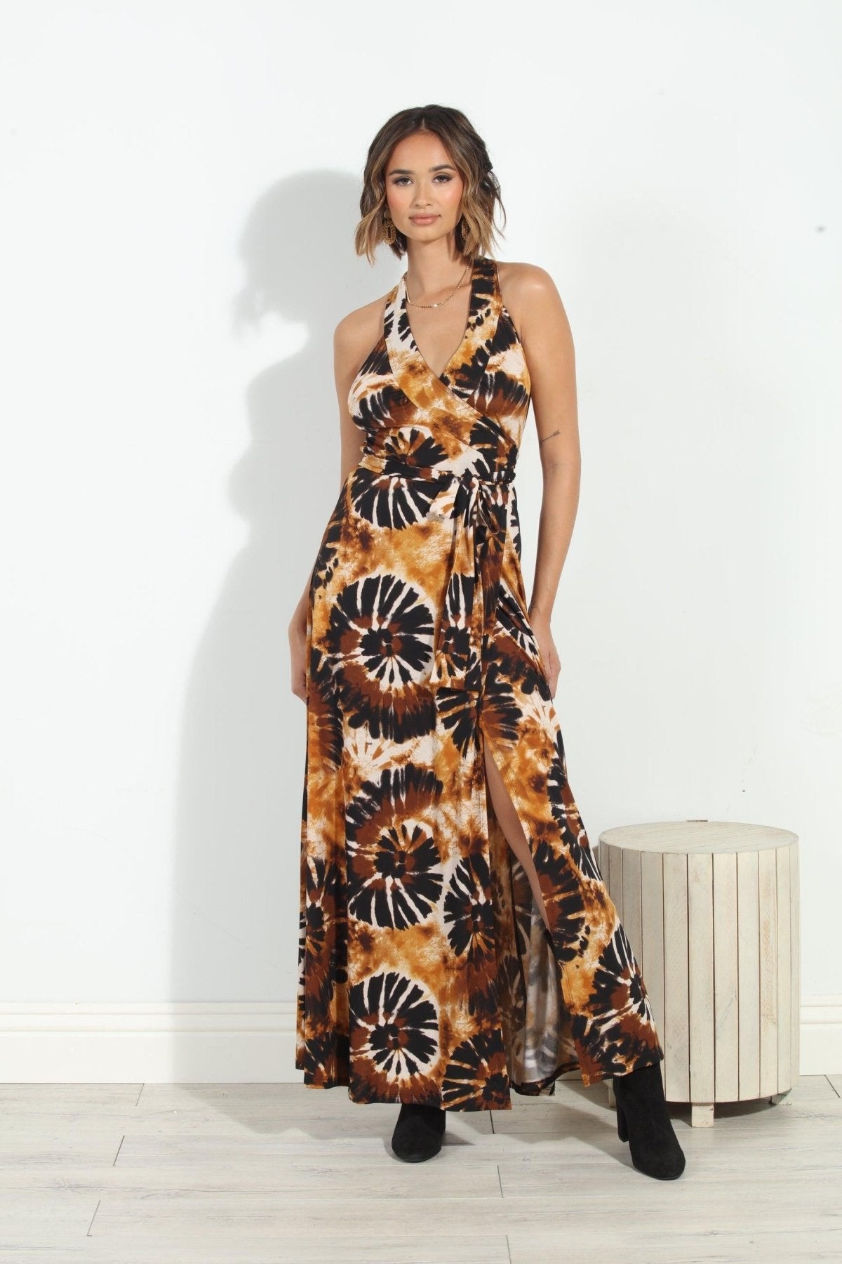 Dakar Wrap Maxi Dress-FINAL SALE