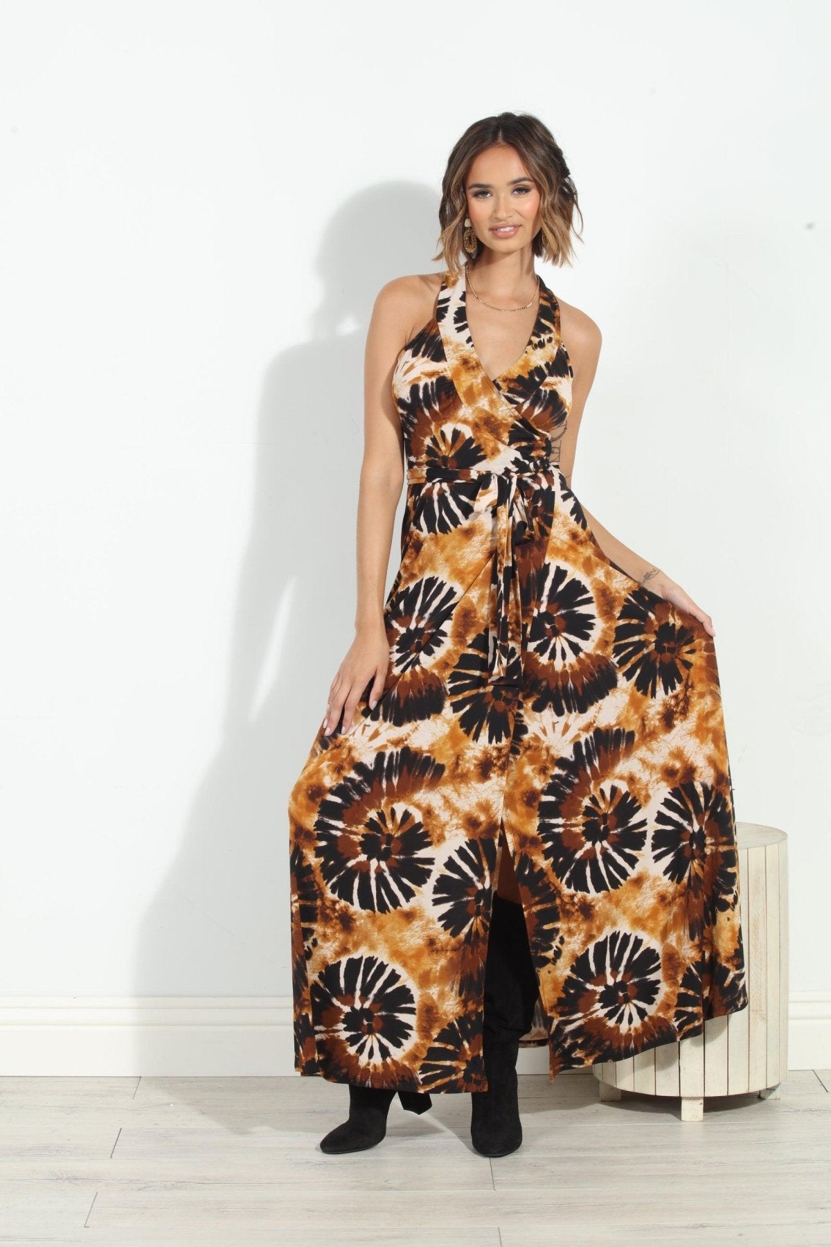 Dakar Wrap Maxi Dress-FINAL SALE