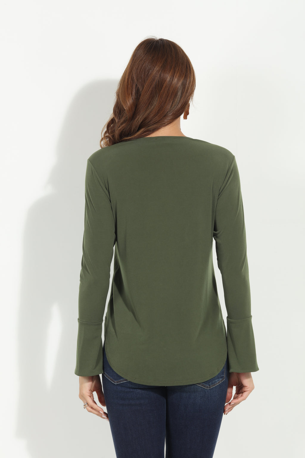 Olive ITY Surplice X Top-FINAL SALE