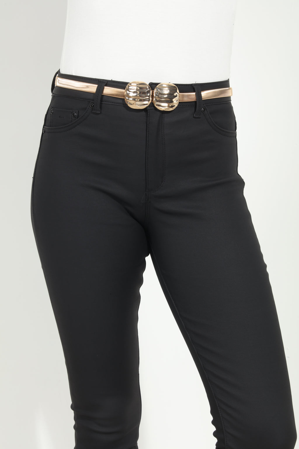 Gold Stretch Pendant Belt