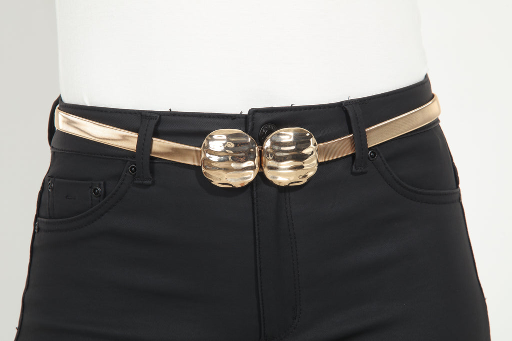 Gold Stretch Pendant Belt