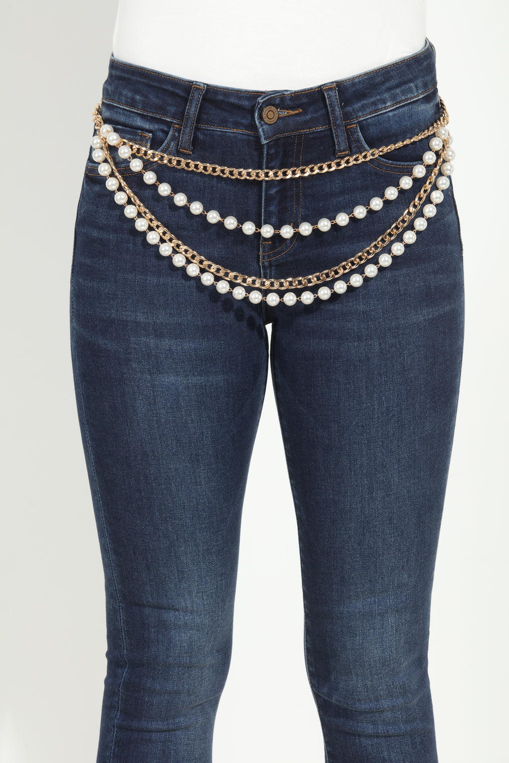 The Pearl Luxe Layered Chain Belt