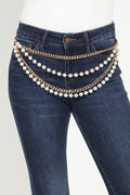 The Pearl Luxe Layered Chain Belt