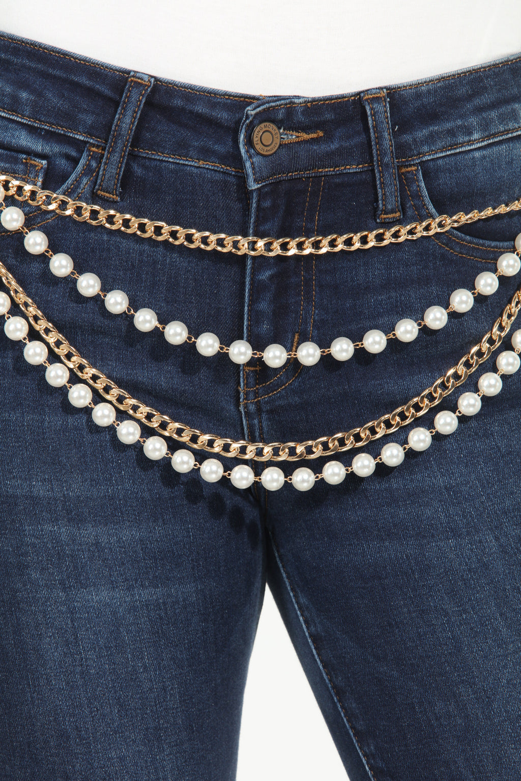 The Pearl Luxe Layered Chain Belt