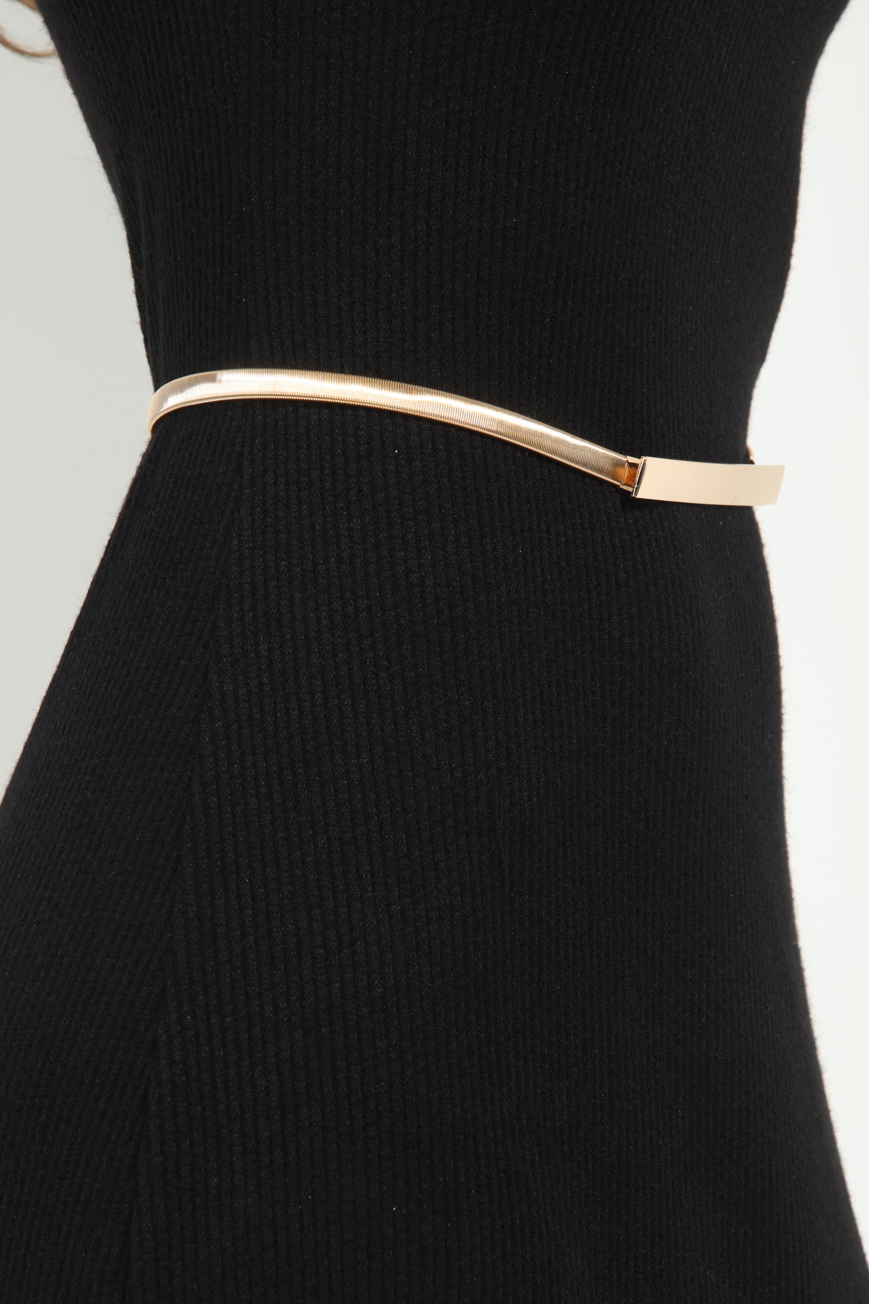Gold Slim Metal Belt