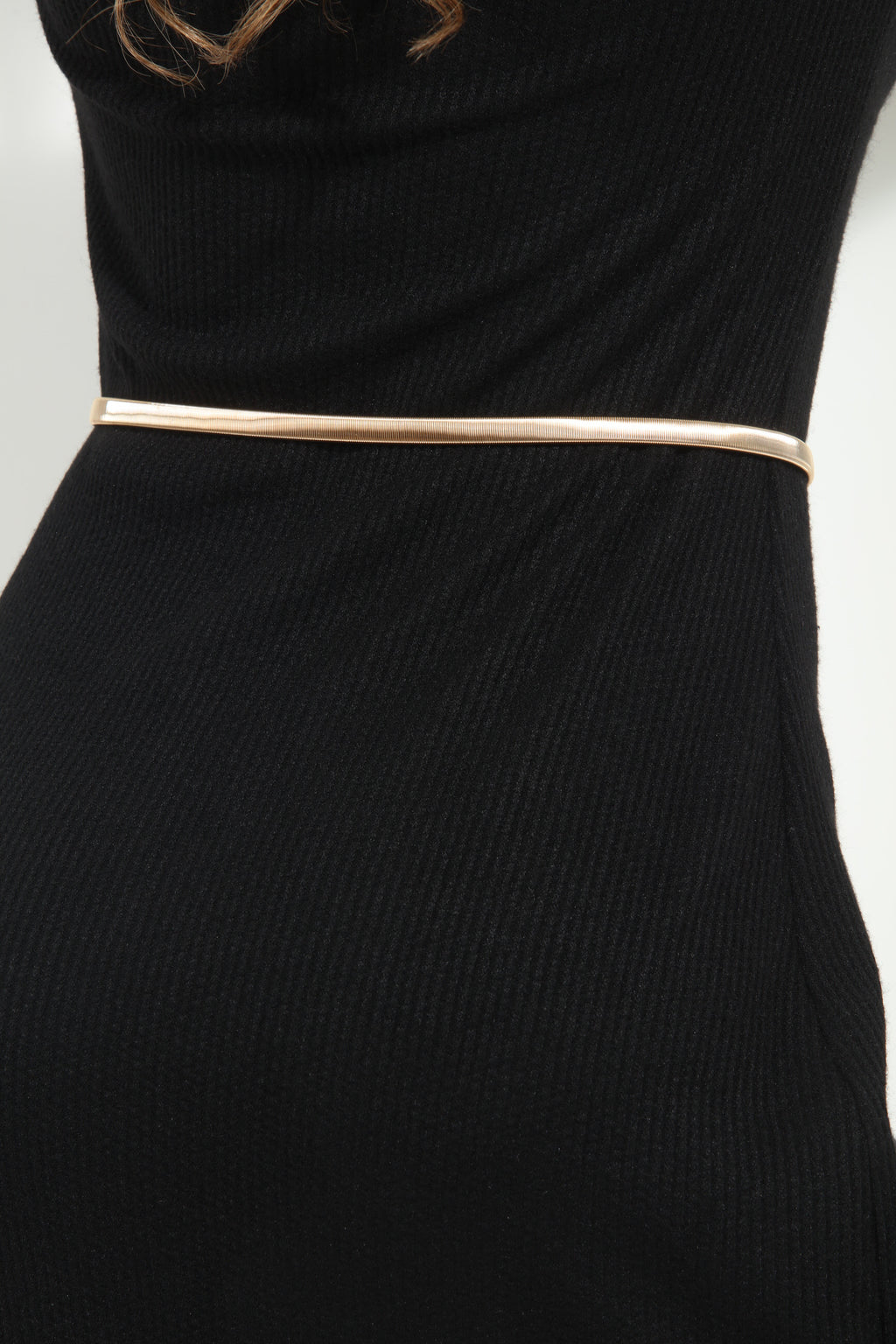 Gold Slim Metal Belt