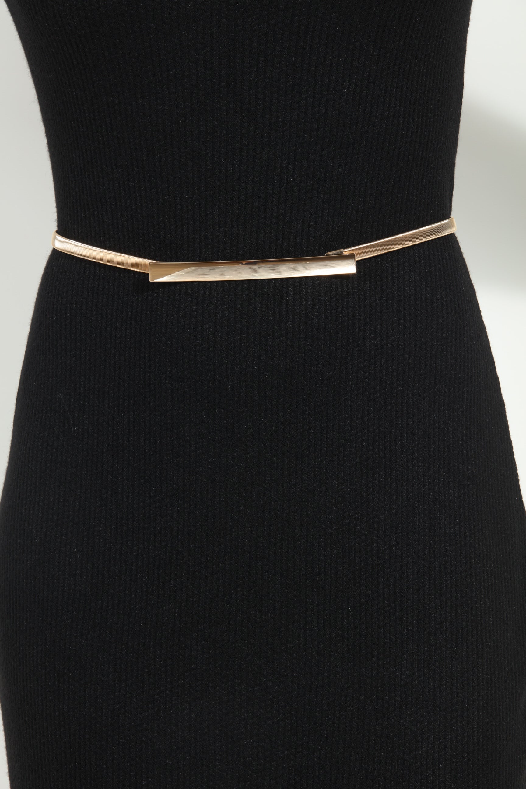 Gold Slim Metal Belt