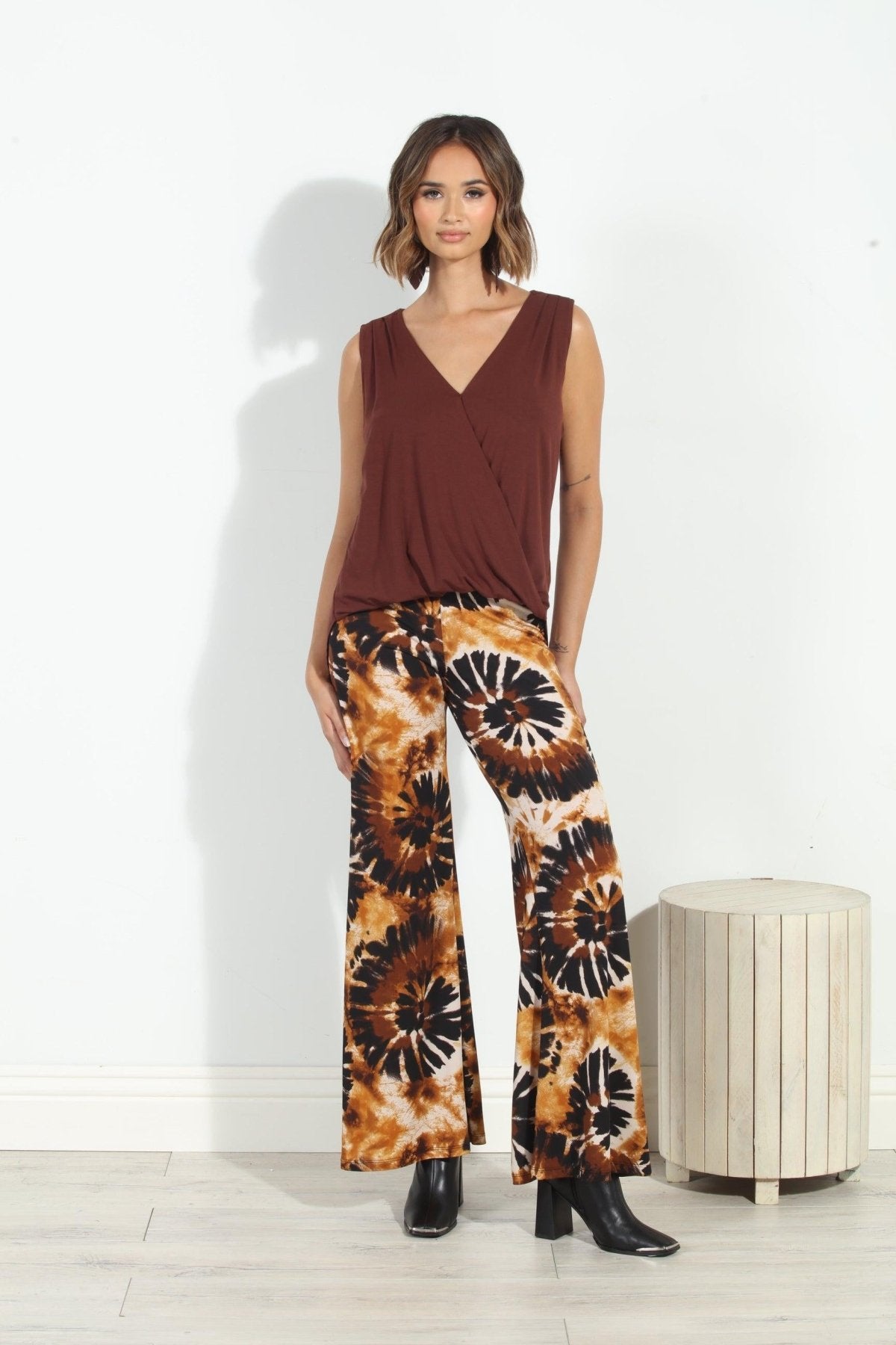 Dakar Stretch Wide Leg  Pants-FINAL SALE
