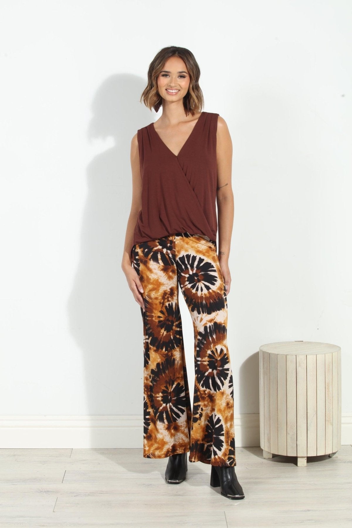 Dakar Stretch Wide Leg  Pants-FINAL SALE