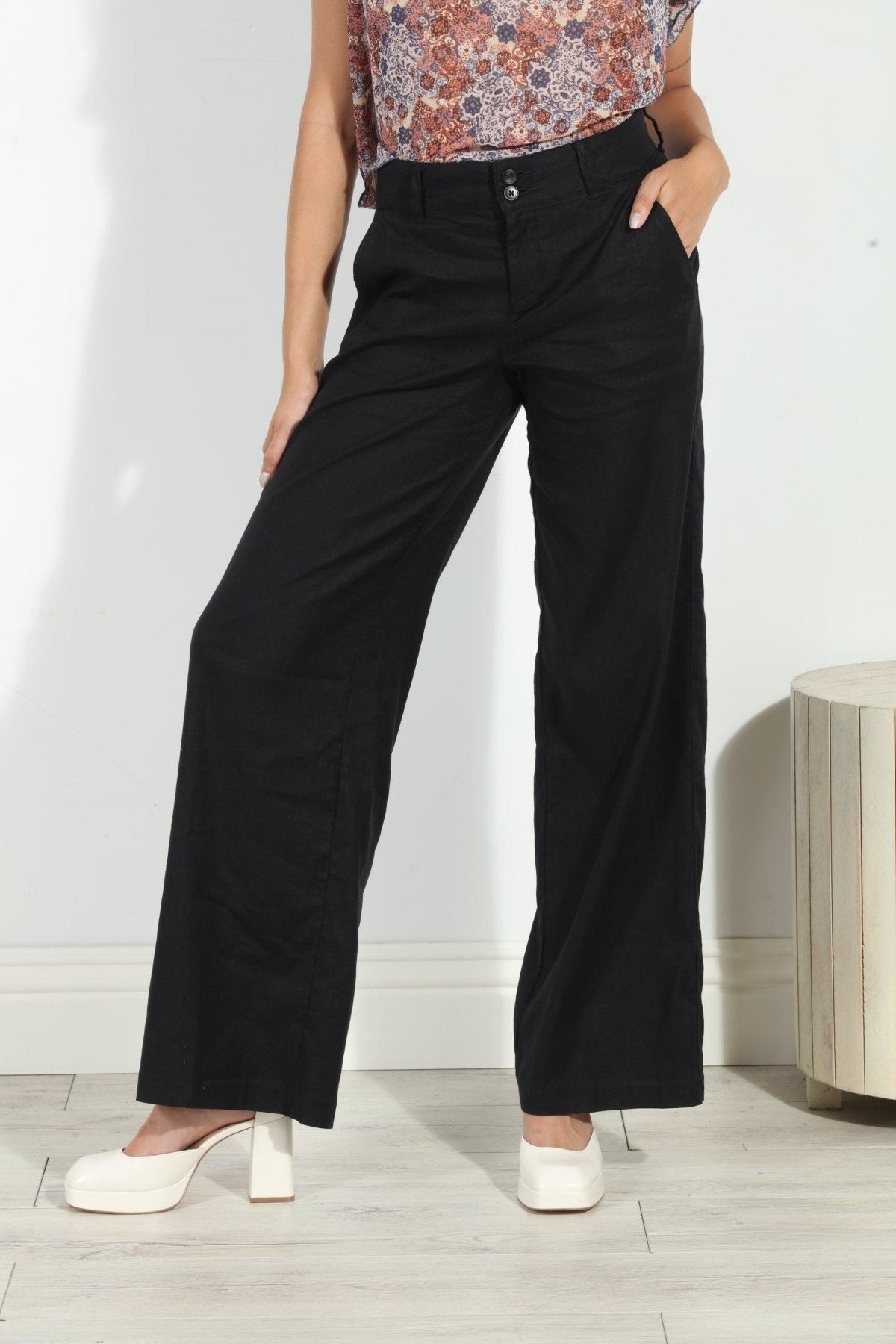 Level 99 Mason Wide Leg Trouser Pant-FINAL SALE