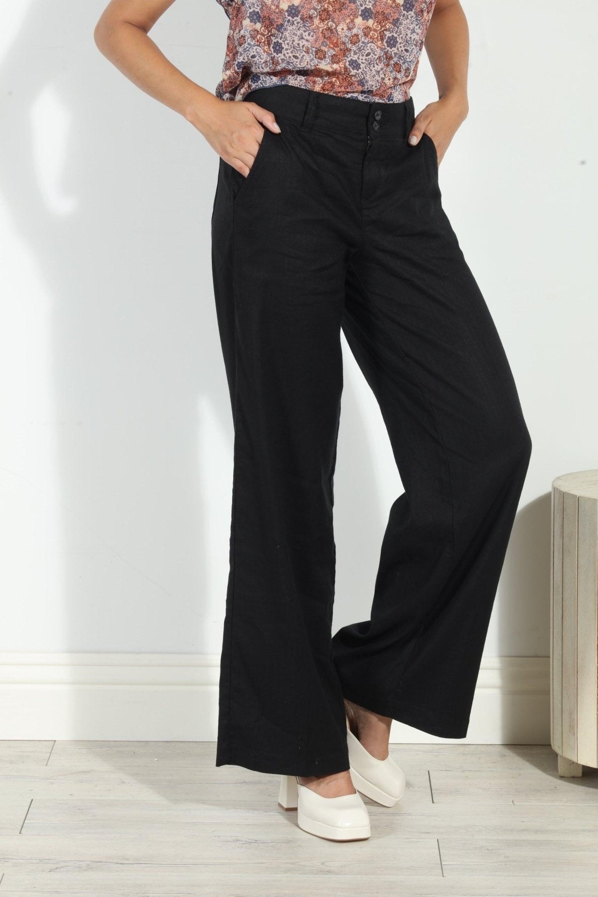 Level 99 Mason Wide Leg Trouser Pant-FINAL SALE