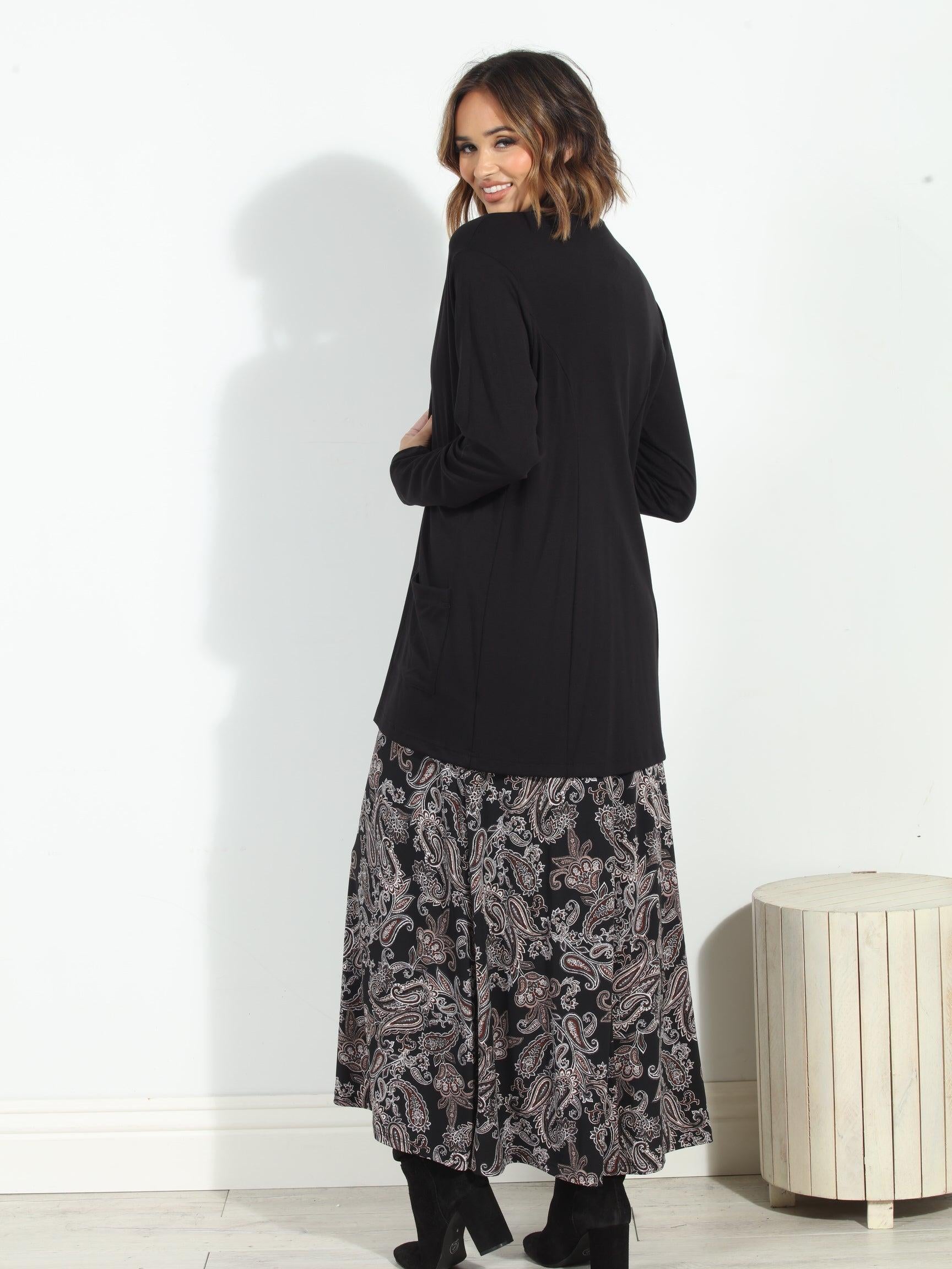 Ultra Soft French Terry Shrug-Black