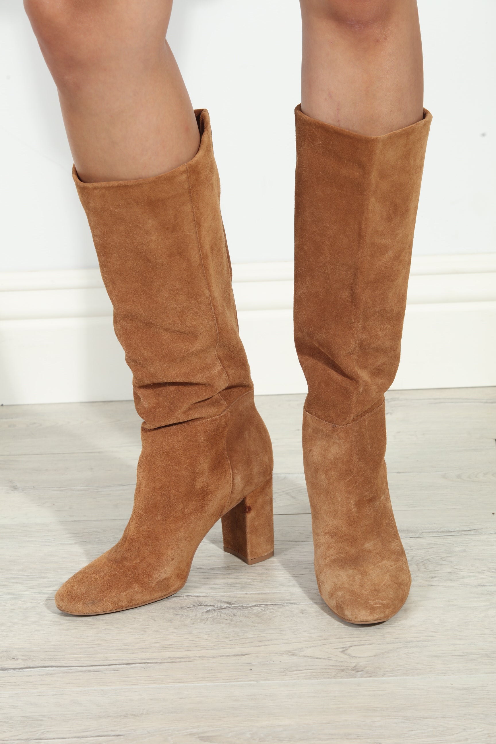 Krafty Suede Booties - Honey Brown -BEST SELLER