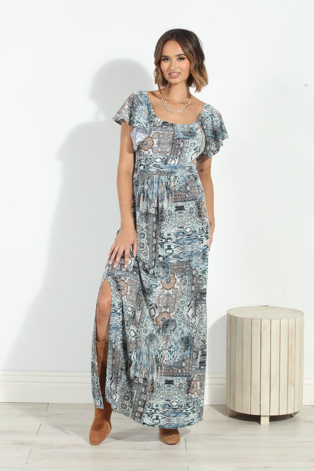 Fairfax Off The Shoulder Maxi Dress-FINAL SALE