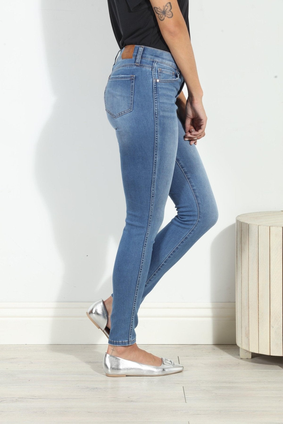 Level 99 Wonder Fit Skinny- Seawind-FINAL SALE