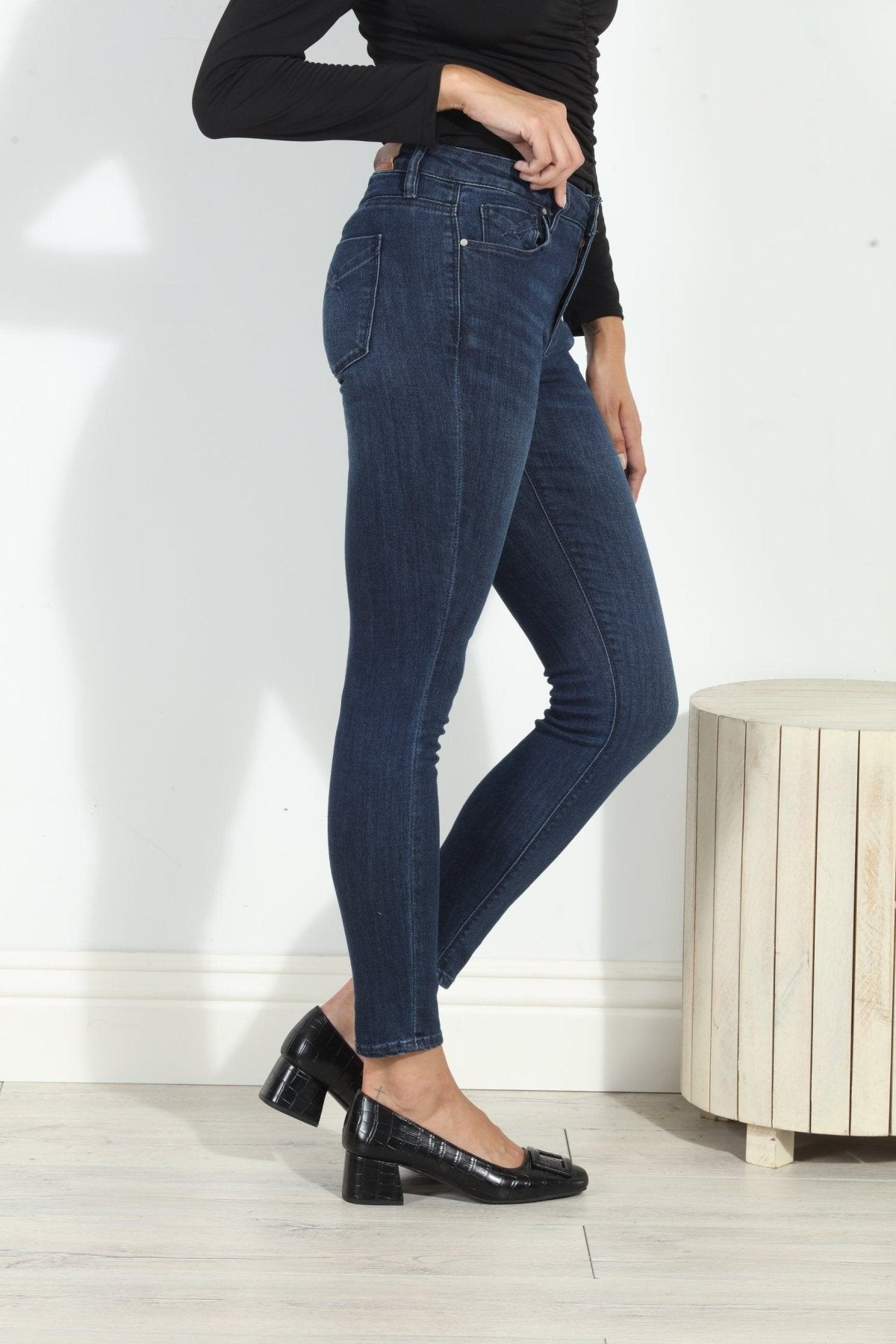 Unpublished Kora Mid Rise Skinny Jean-Dark Wash- FINAL SALE