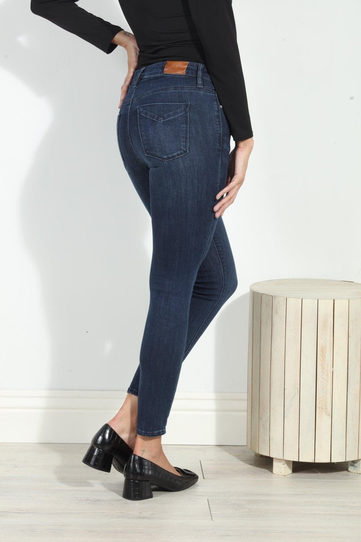 Unpublished Kora Mid Rise Skinny Jean-Dark Wash- FINAL SALE