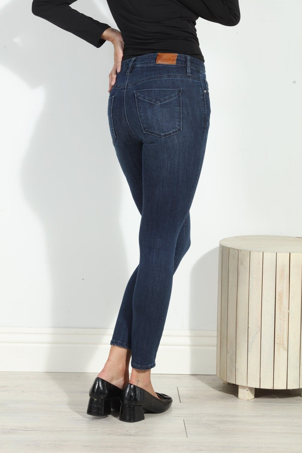 Unpublished Kora Mid Rise Skinny Jean-Dark Wash- FINAL SALE