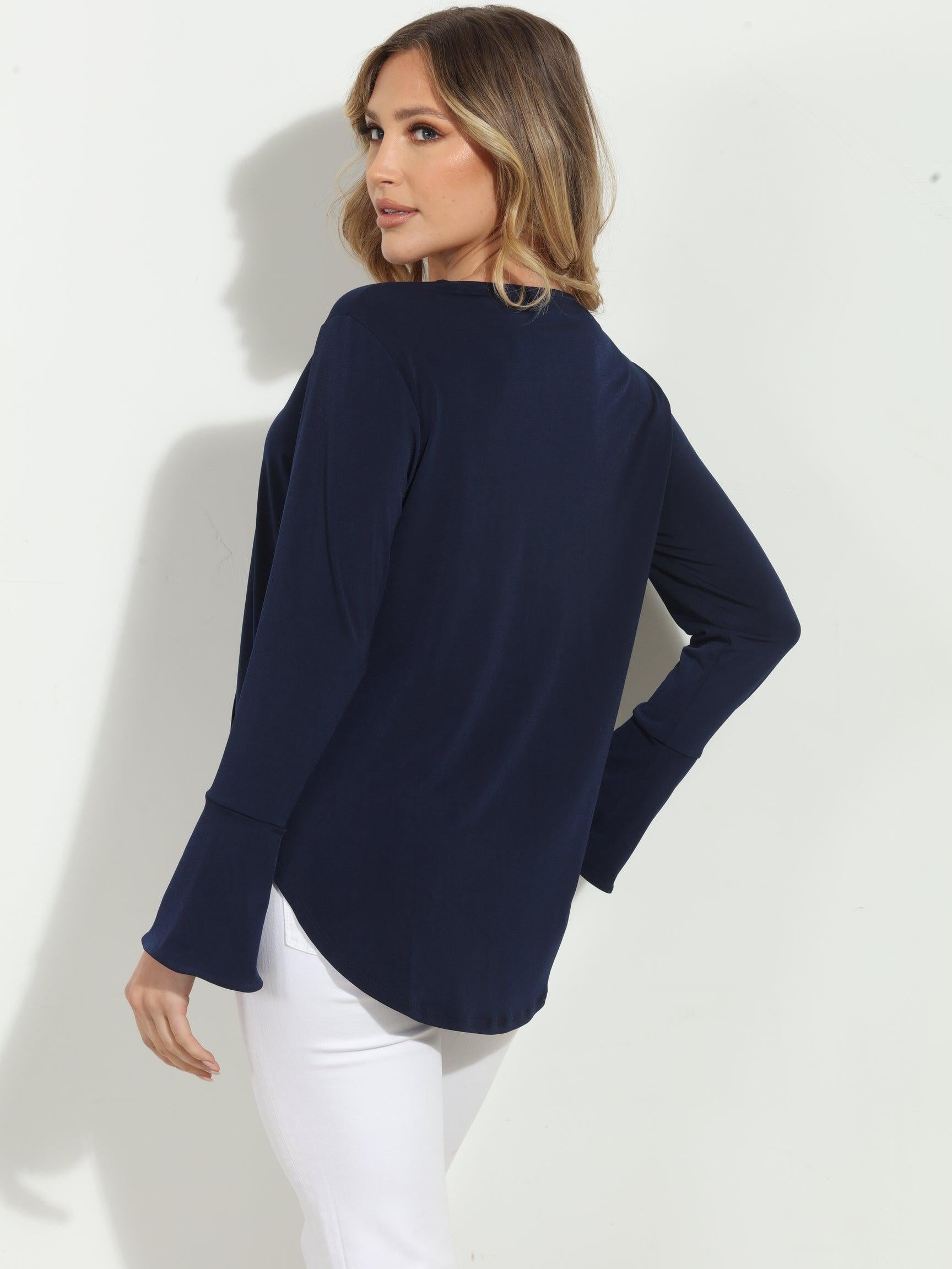 Navy Ity Surplice X Top-BEST SELLER