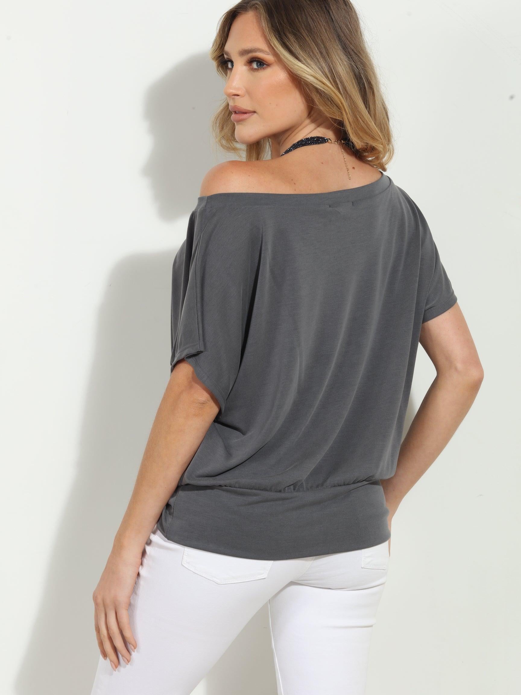 Charcoal Cupro OTS Top- BEST SELLER